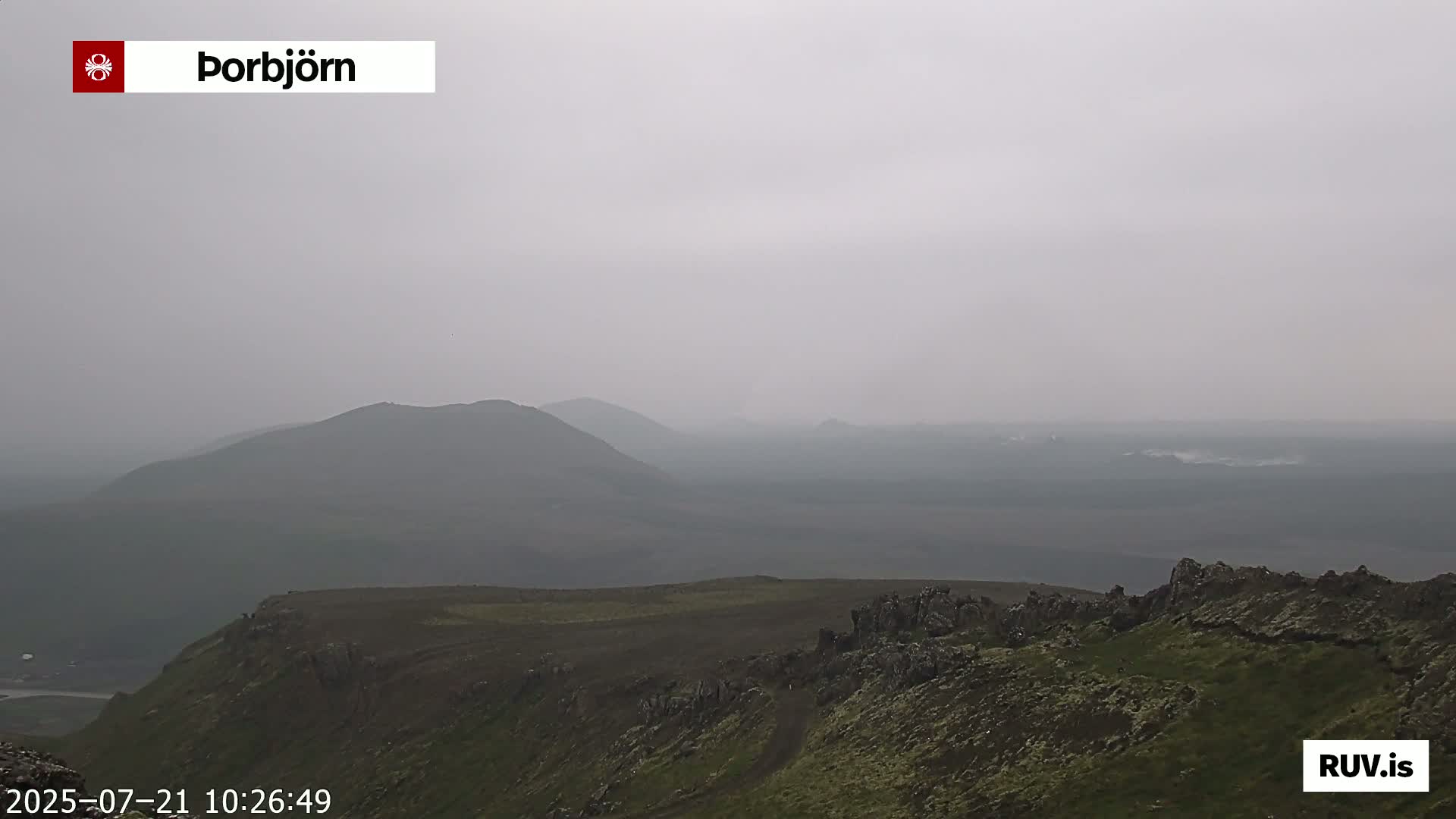 Thorbjörn Tuya Volcano ( Þorbjörn - Þorbjarnarfell ) Live Cam - Grindavik, Grindavikurbaer (Grindavíkurbær), Southern Peninsula (Suðurnes), Iceland