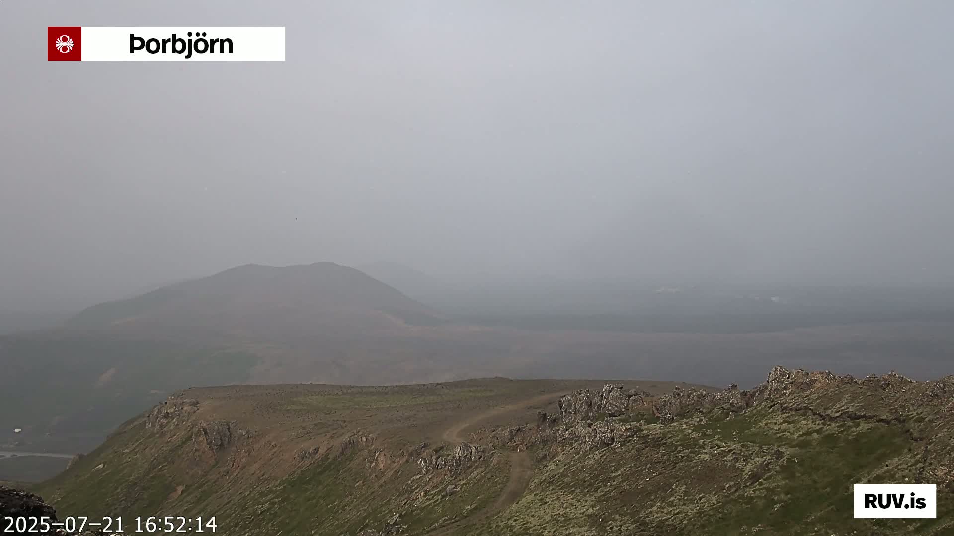 Thorbjörn Tuya Volcano ( Þorbjörn - Þorbjarnarfell ) Live Cam - Grindavik, Grindavikurbaer (Grindavíkurbær), Southern Peninsula (Suðurnes), Iceland