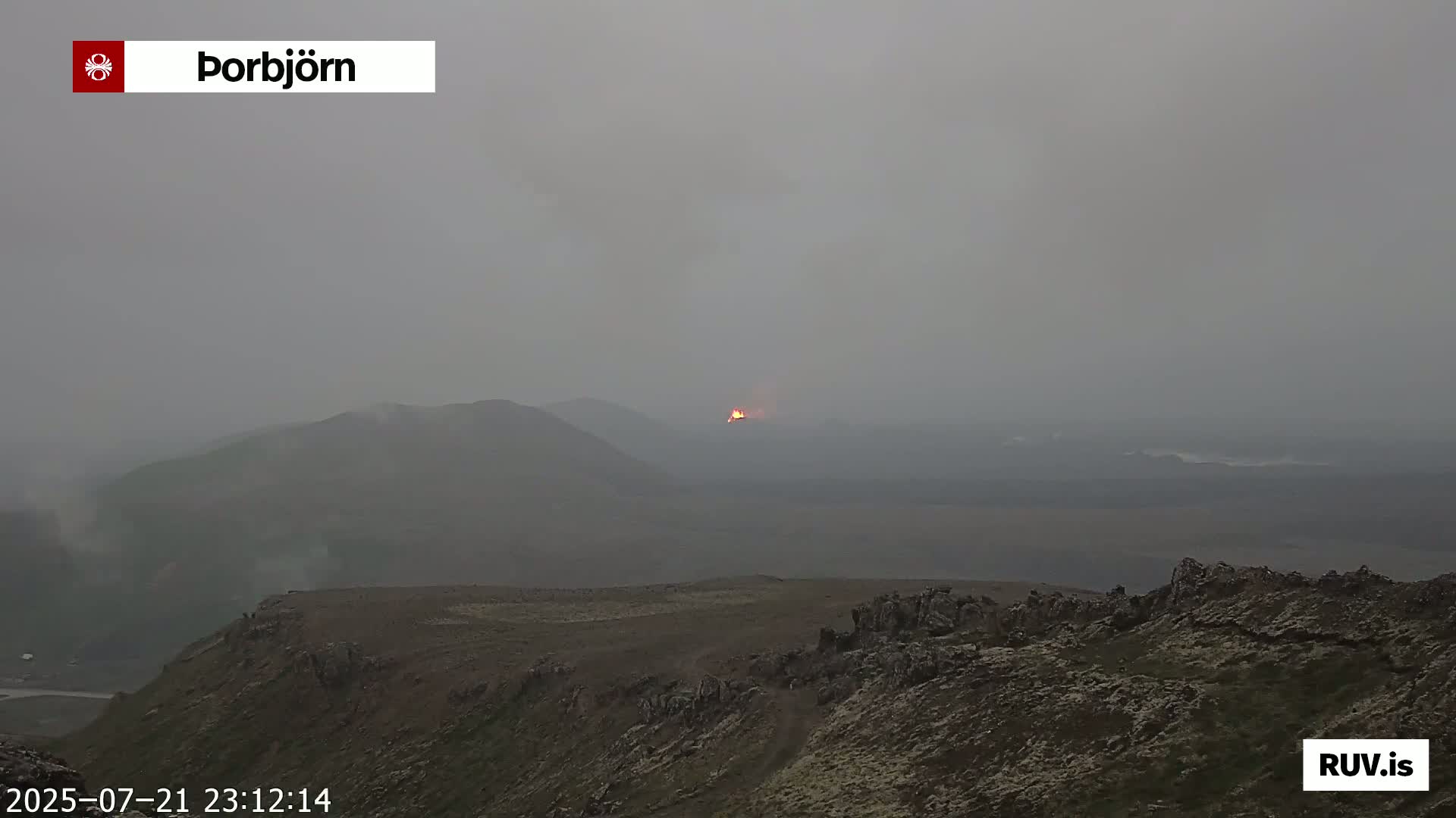 Thorbjörn Tuya Volcano ( Þorbjörn - Þorbjarnarfell ) Live Cam - Grindavik, Grindavikurbaer (Grindavíkurbær), Southern Peninsula (Suðurnes), Iceland