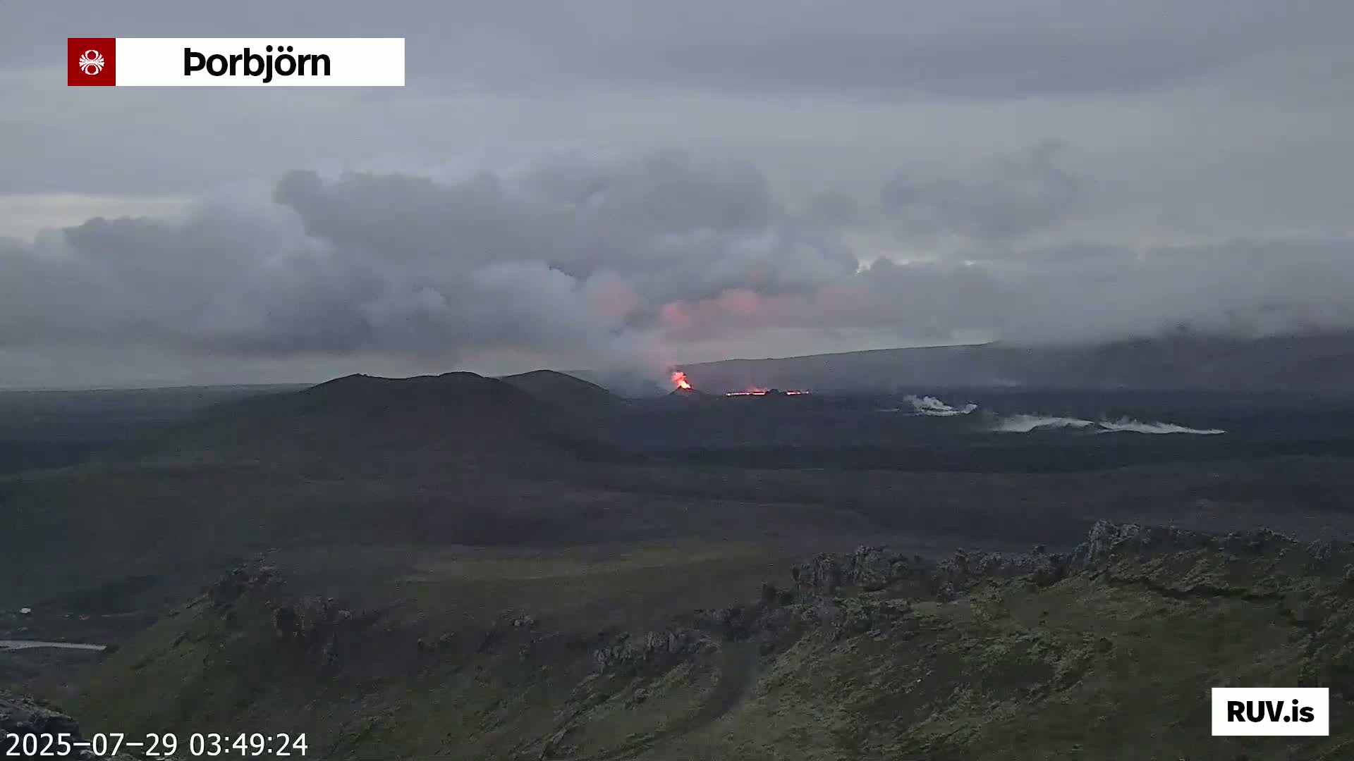 Thorbjörn Tuya Volcano ( Þorbjörn - Þorbjarnarfell ) Live Cam - Grindavik, Grindavikurbaer (Grindavíkurbær), Southern Peninsula (Suðurnes), Iceland
