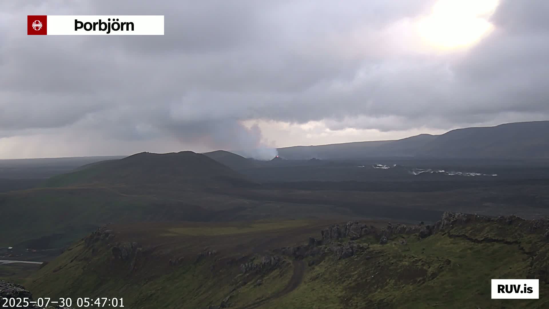 Thorbjörn Tuya Volcano ( Þorbjörn - Þorbjarnarfell ) Live Cam - Grindavik, Grindavikurbaer (Grindavíkurbær), Southern Peninsula (Suðurnes), Iceland