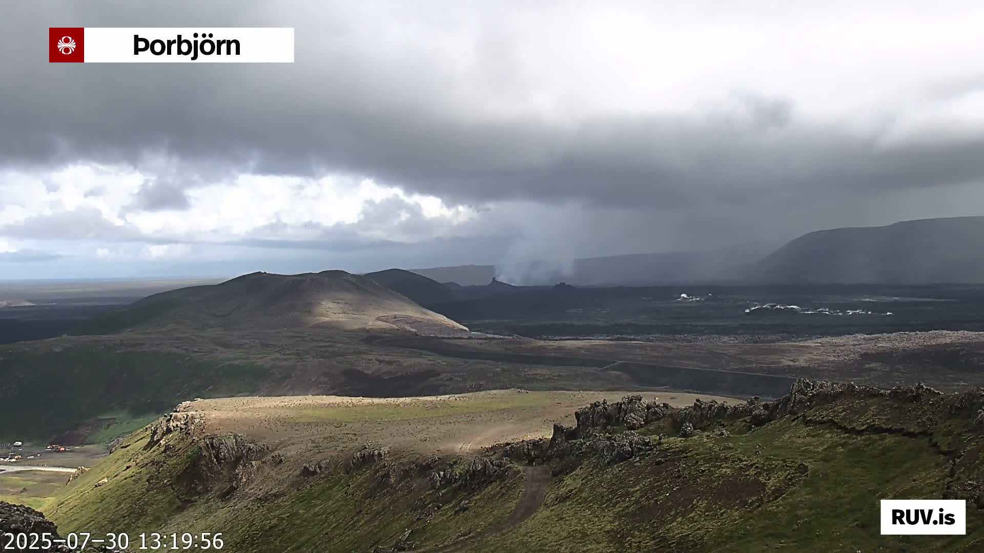 Thorbjörn Tuya Volcano ( Þorbjörn - Þorbjarnarfell ) Live Cam - Grindavik, Grindavikurbaer (Grindavíkurbær), Southern Peninsula (Suðurnes), Iceland
