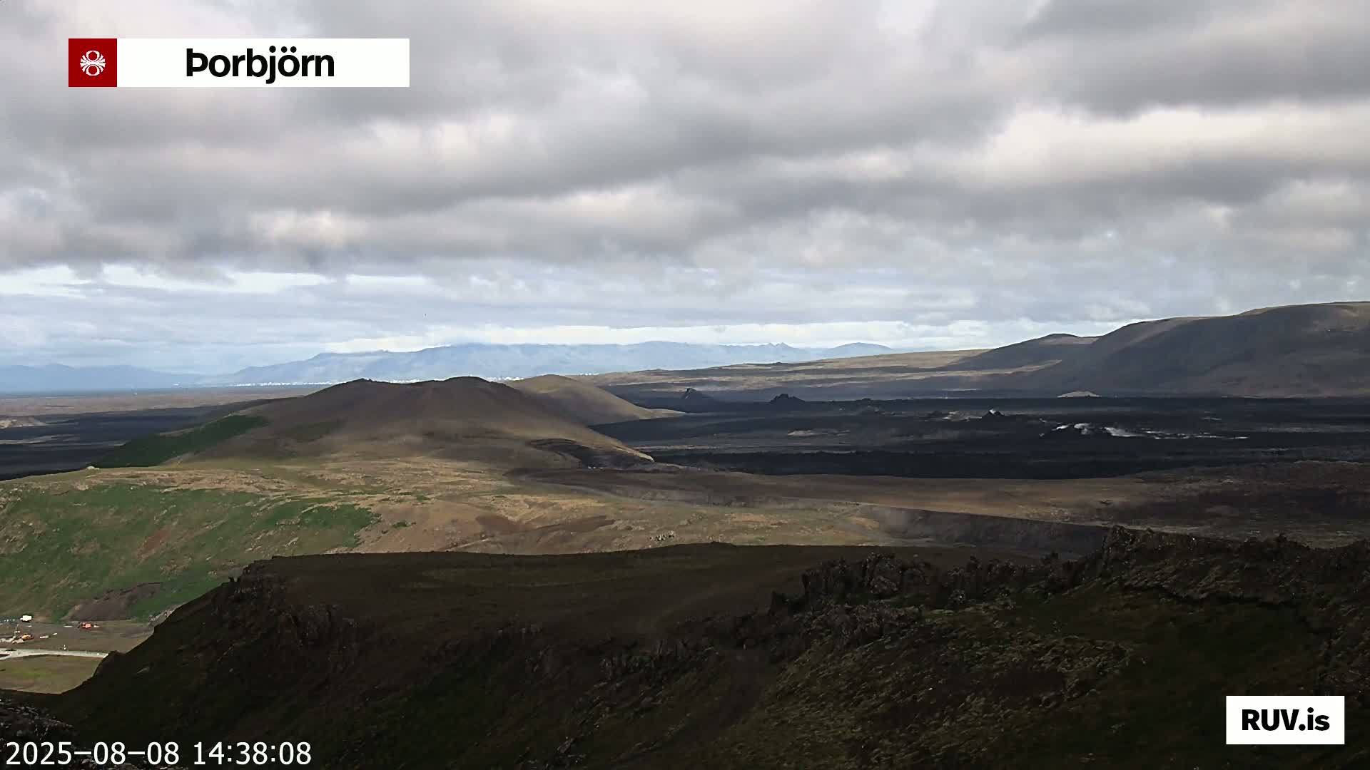 Thorbjörn Tuya Volcano ( Þorbjörn - Þorbjarnarfell ) Live Cam - Grindavik, Grindavikurbaer (Grindavíkurbær), Southern Peninsula (Suðurnes), Iceland