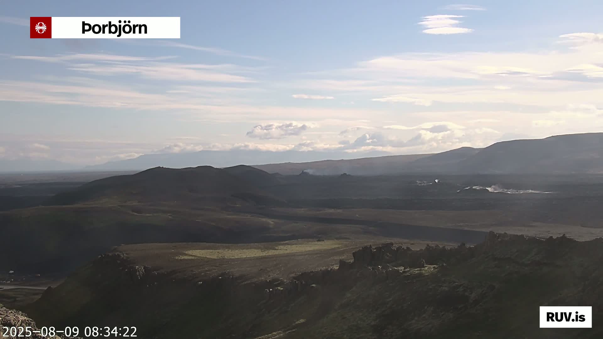 Thorbjörn Tuya Volcano ( Þorbjörn - Þorbjarnarfell ) Live Cam - Grindavik, Grindavikurbaer (Grindavíkurbær), Southern Peninsula (Suðurnes), Iceland