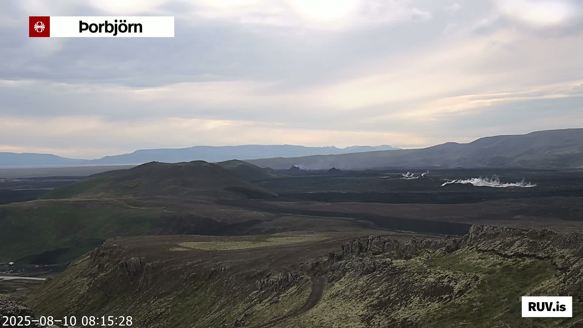 Thorbjörn Tuya Volcano ( Þorbjörn - Þorbjarnarfell ) Live Cam - Grindavik, Grindavikurbaer (Grindavíkurbær), Southern Peninsula (Suðurnes), Iceland