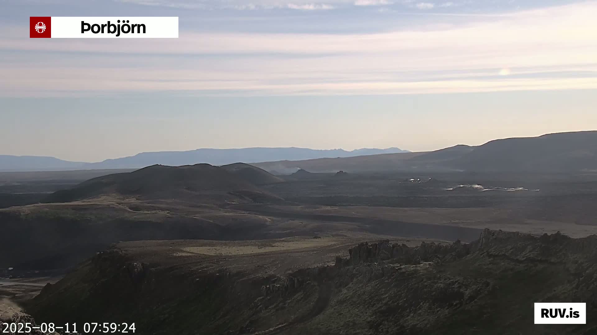 Thorbjörn Tuya Volcano ( Þorbjörn - Þorbjarnarfell ) Live Cam - Grindavik, Grindavikurbaer (Grindavíkurbær), Southern Peninsula (Suðurnes), Iceland