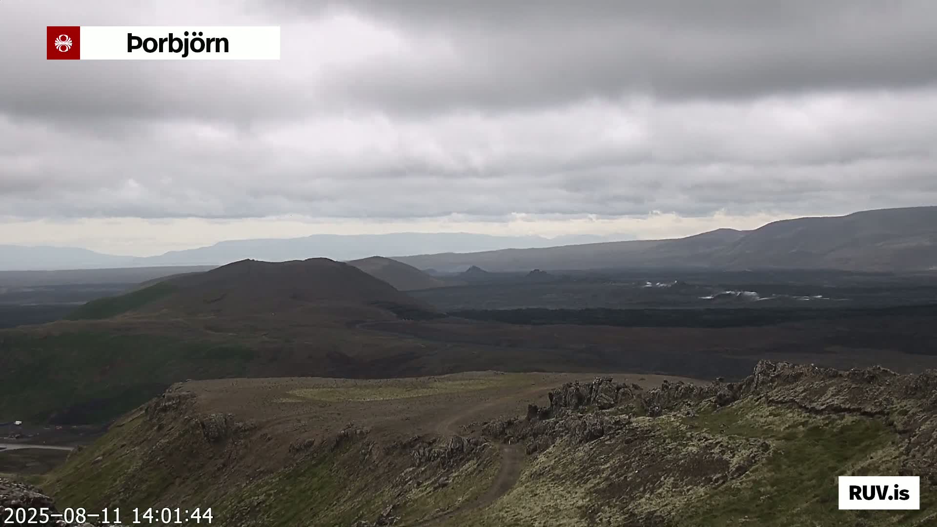 Thorbjörn Tuya Volcano ( Þorbjörn - Þorbjarnarfell ) Live Cam - Grindavik, Grindavikurbaer (Grindavíkurbær), Southern Peninsula (Suðurnes), Iceland