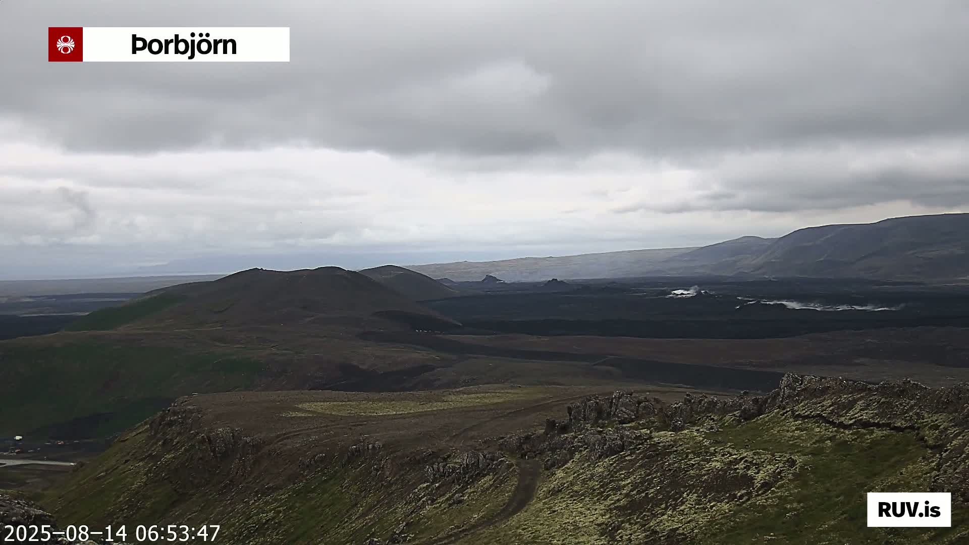Thorbjörn Tuya Volcano ( Þorbjörn - Þorbjarnarfell ) Live Cam - Grindavik, Grindavikurbaer (Grindavíkurbær), Southern Peninsula (Suðurnes), Iceland