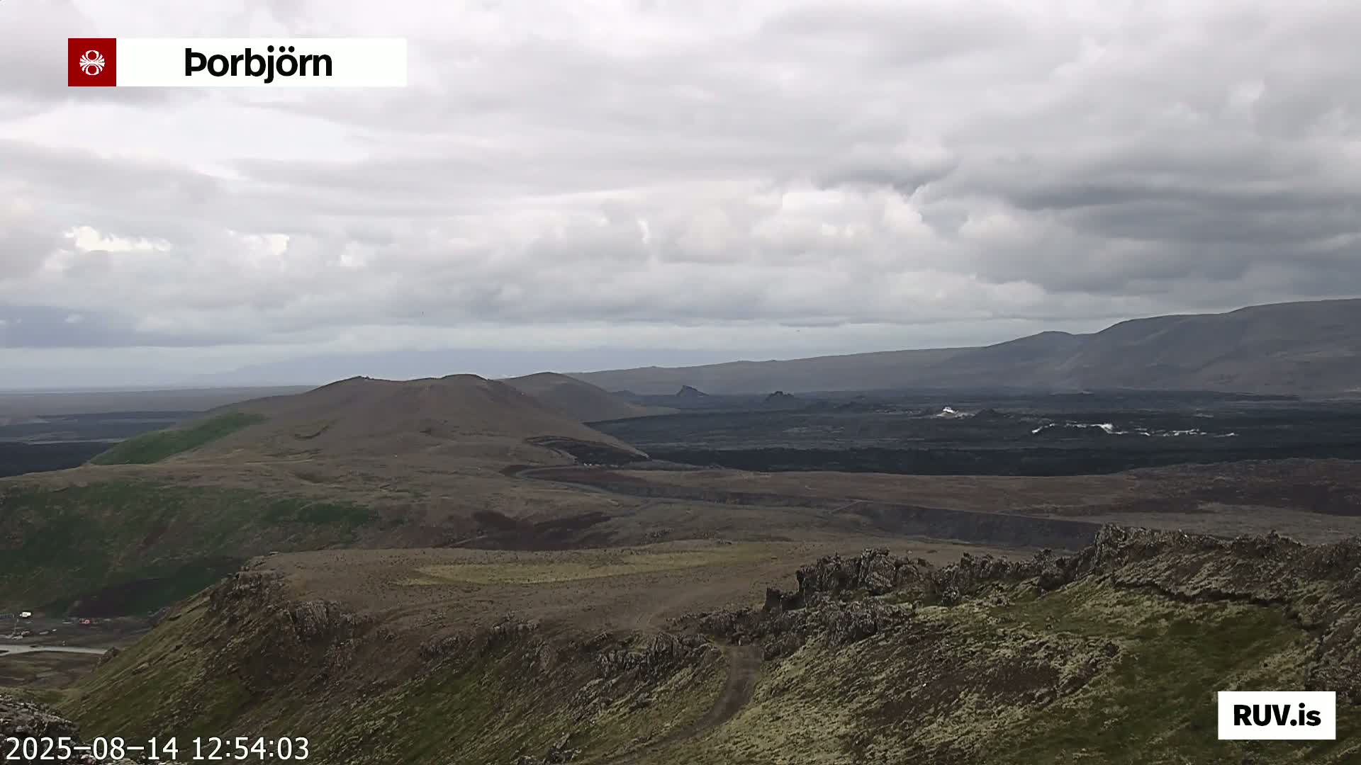 Thorbjörn Tuya Volcano ( Þorbjörn - Þorbjarnarfell ) Live Cam - Grindavik, Grindavikurbaer (Grindavíkurbær), Southern Peninsula (Suðurnes), Iceland