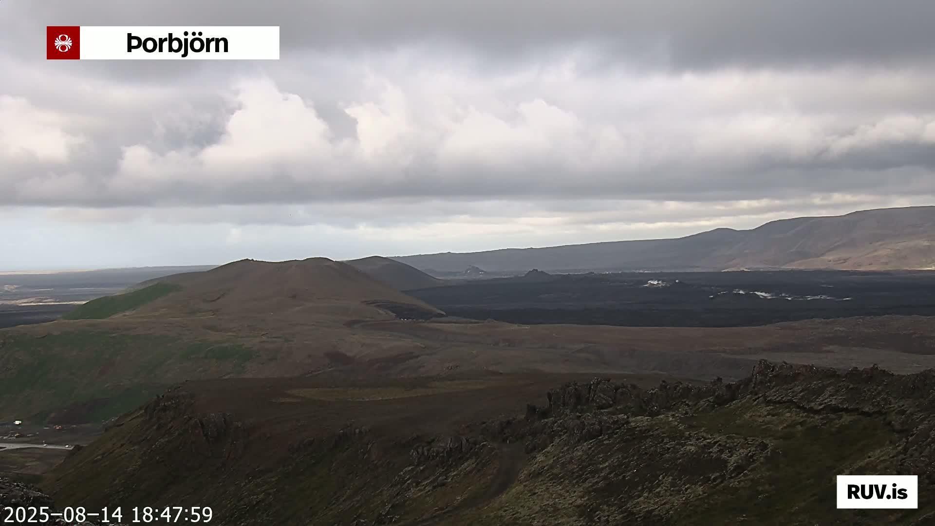 Thorbjörn Tuya Volcano ( Þorbjörn - Þorbjarnarfell ) Live Cam - Grindavik, Grindavikurbaer (Grindavíkurbær), Southern Peninsula (Suðurnes), Iceland