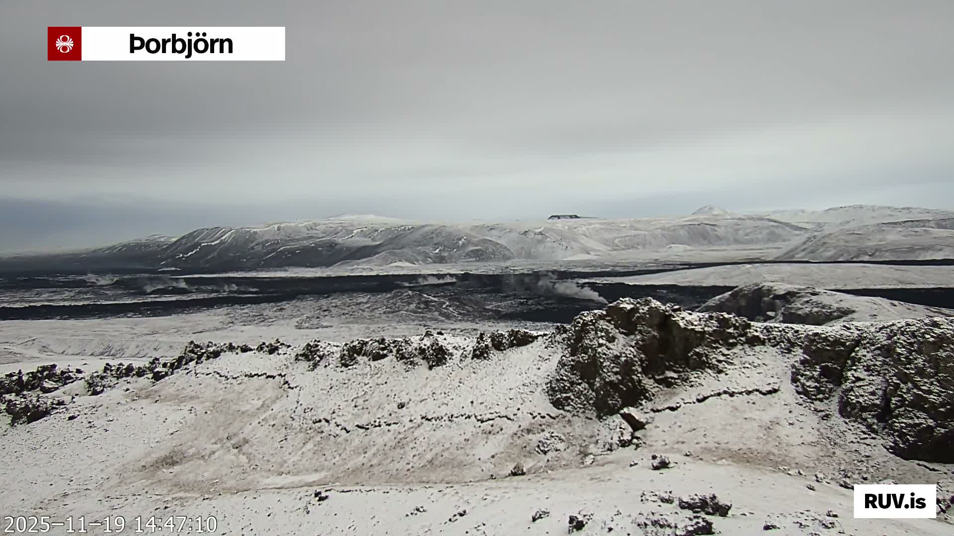 Thorbjörn Tuya Volcano ( Þorbjörn - Þorbjarnarfell ) Live Cam - Grindavik, Grindavikurbaer (Grindavíkurbær), Southern Peninsula (Suðurnes), Iceland