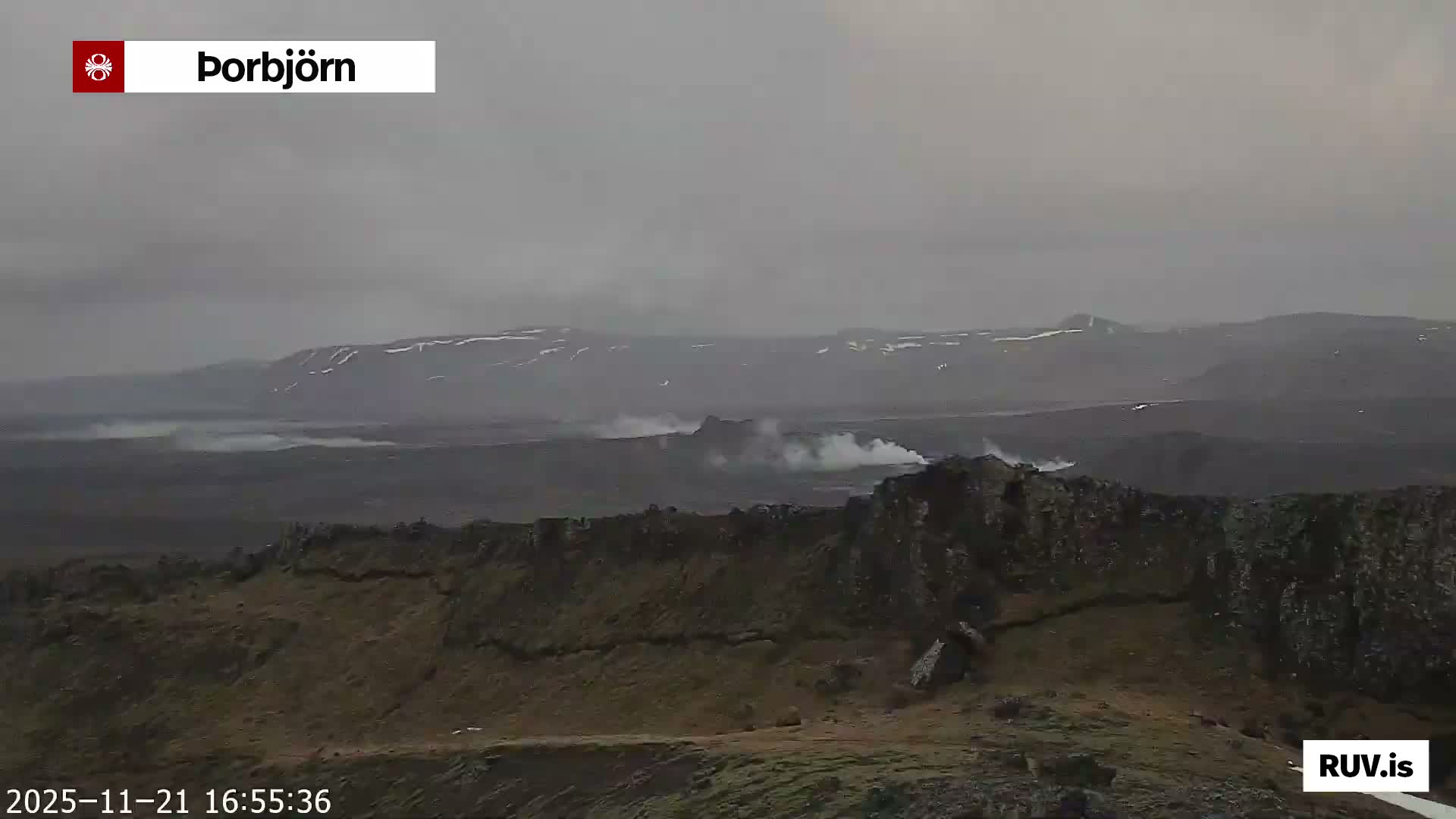 Thorbjörn Tuya Volcano ( Þorbjörn - Þorbjarnarfell ) Live Cam - Grindavik, Grindavikurbaer (Grindavíkurbær), Southern Peninsula (Suðurnes), Iceland