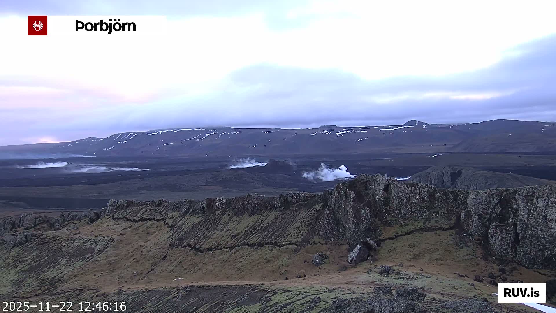 Thorbjörn Tuya Volcano ( Þorbjörn - Þorbjarnarfell ) Live Cam - Grindavik, Grindavikurbaer (Grindavíkurbær), Southern Peninsula (Suðurnes), Iceland