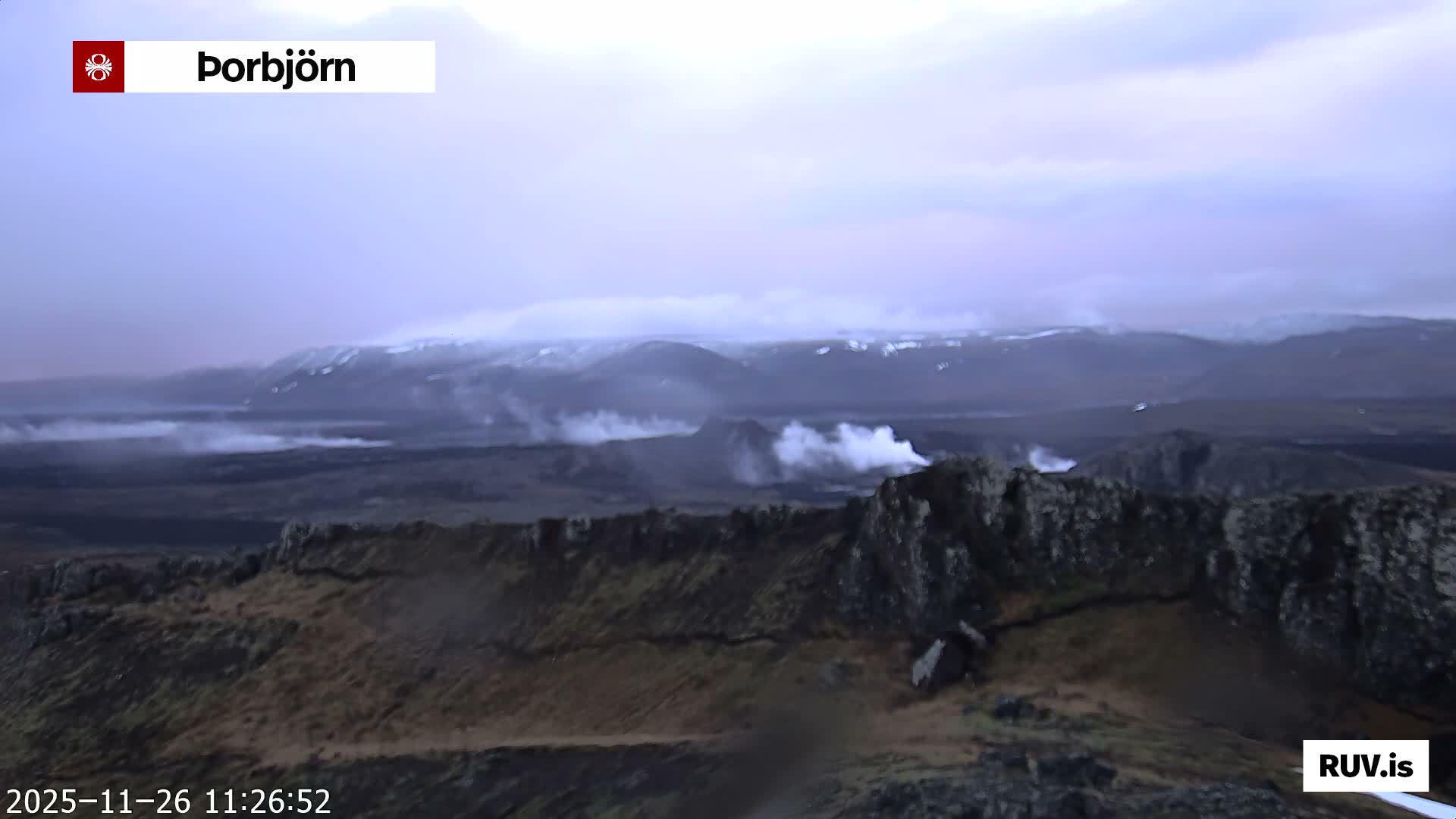 Thorbjörn Tuya Volcano ( Þorbjörn - Þorbjarnarfell ) Live Cam - Grindavik, Grindavikurbaer (Grindavíkurbær), Southern Peninsula (Suðurnes), Iceland