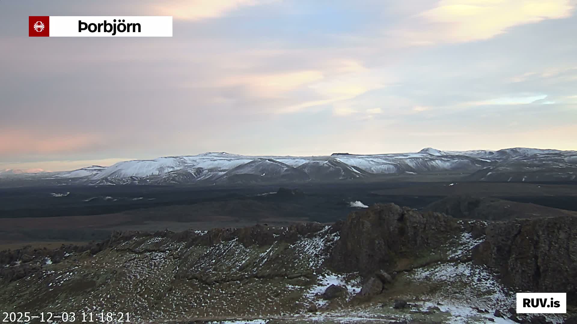 Thorbjörn Tuya Volcano ( Þorbjörn - Þorbjarnarfell ) Live Cam - Grindavik, Grindavikurbaer (Grindavíkurbær), Southern Peninsula (Suðurnes), Iceland