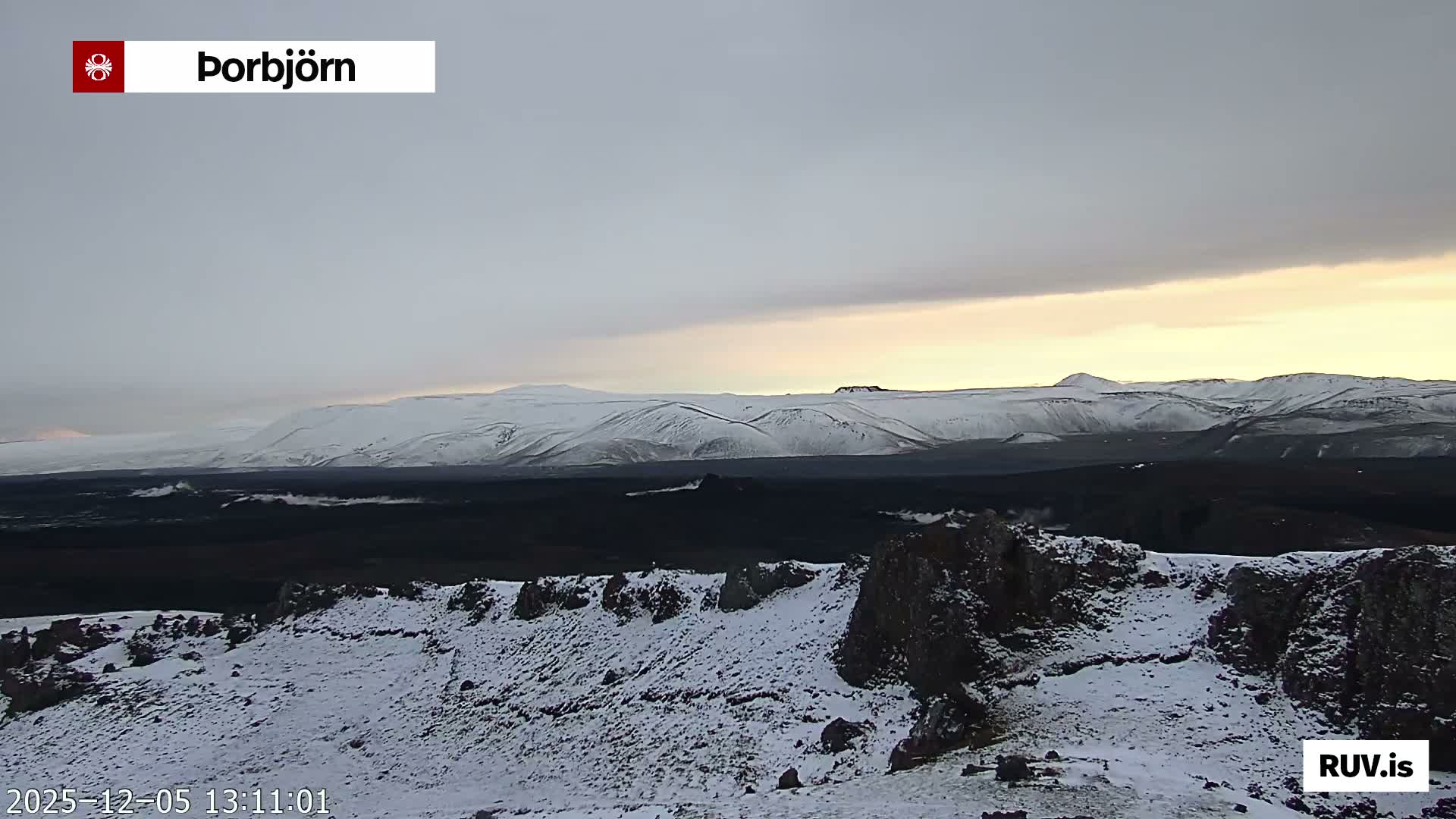 Thorbjörn Tuya Volcano ( Þorbjörn - Þorbjarnarfell ) Live Cam - Grindavik, Grindavikurbaer (Grindavíkurbær), Southern Peninsula (Suðurnes), Iceland