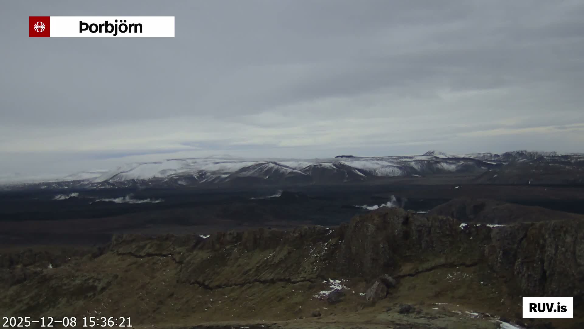Thorbjörn Tuya Volcano ( Þorbjörn - Þorbjarnarfell ) Live Cam - Grindavik, Grindavikurbaer (Grindavíkurbær), Southern Peninsula (Suðurnes), Iceland