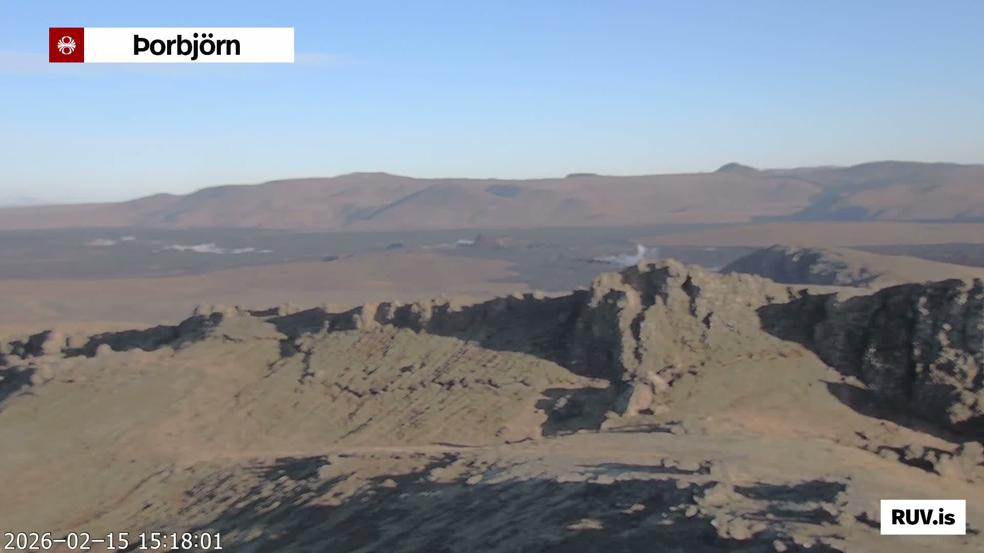 Thorbjörn Tuya Volcano ( Þorbjörn - Þorbjarnarfell ) Live Cam - Grindavik, Grindavikurbaer (Grindavíkurbær), Southern Peninsula (Suðurnes), Iceland