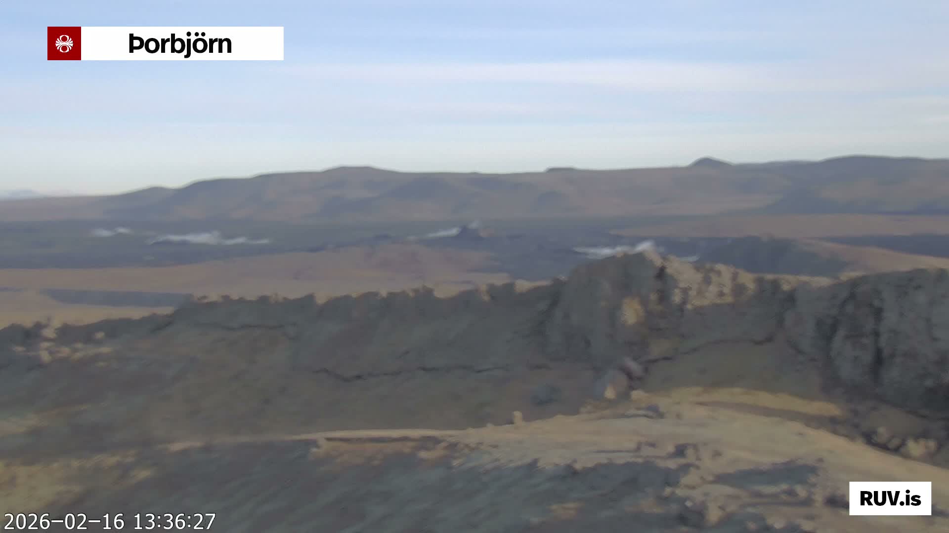 Thorbjörn Tuya Volcano ( Þorbjörn - Þorbjarnarfell ) Live Cam - Grindavik, Grindavikurbaer (Grindavíkurbær), Southern Peninsula (Suðurnes), Iceland