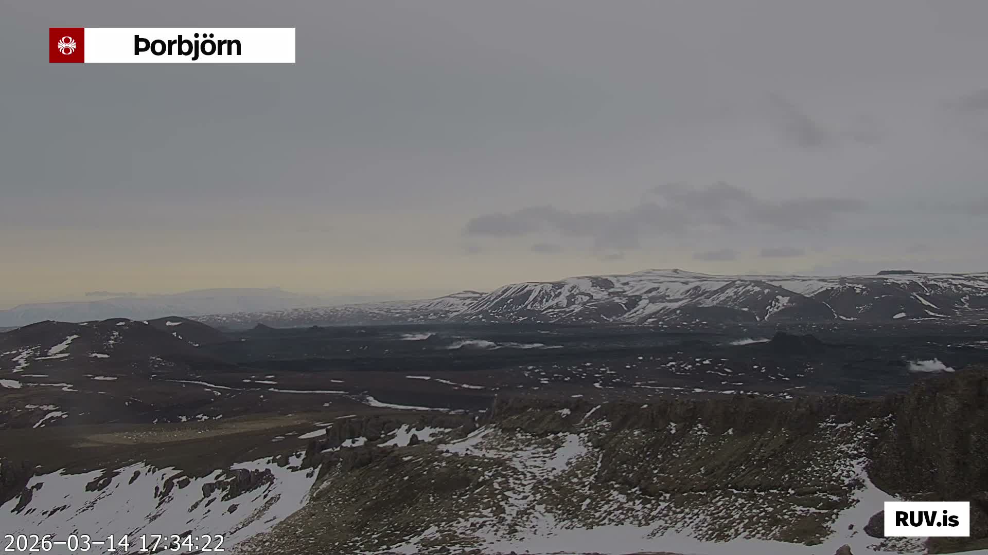 Thorbjörn Tuya Volcano ( Þorbjörn - Þorbjarnarfell ) Live Cam - Grindavik, Grindavikurbaer (Grindavíkurbær), Southern Peninsula (Suðurnes), Iceland