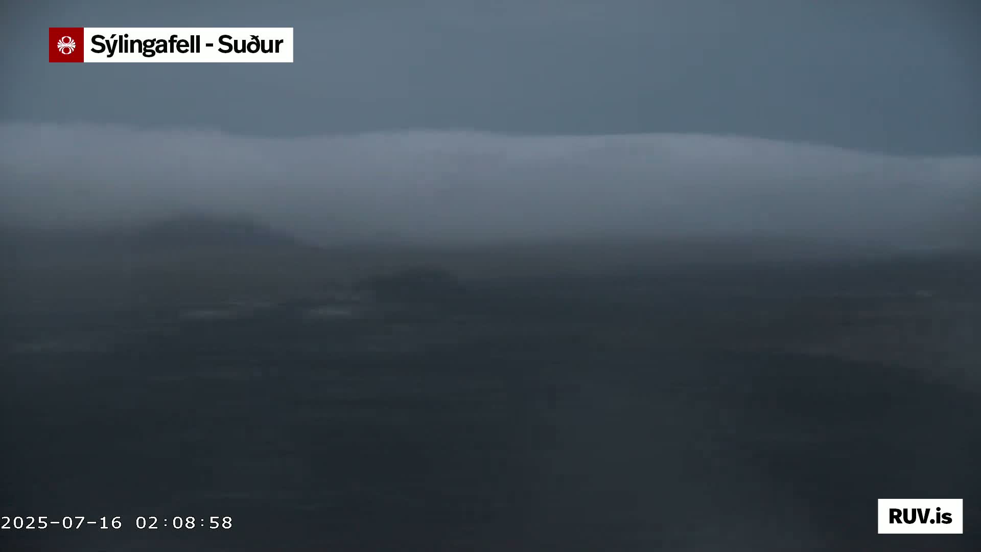 Sýlingarfell Tuya Volcano towards South & Grindavik City Silhouette PTZ Live Cam - Grindavik, Grindavikurbaer (Grindavíkurbær), Southern Peninsula (Suðurnes), Iceland