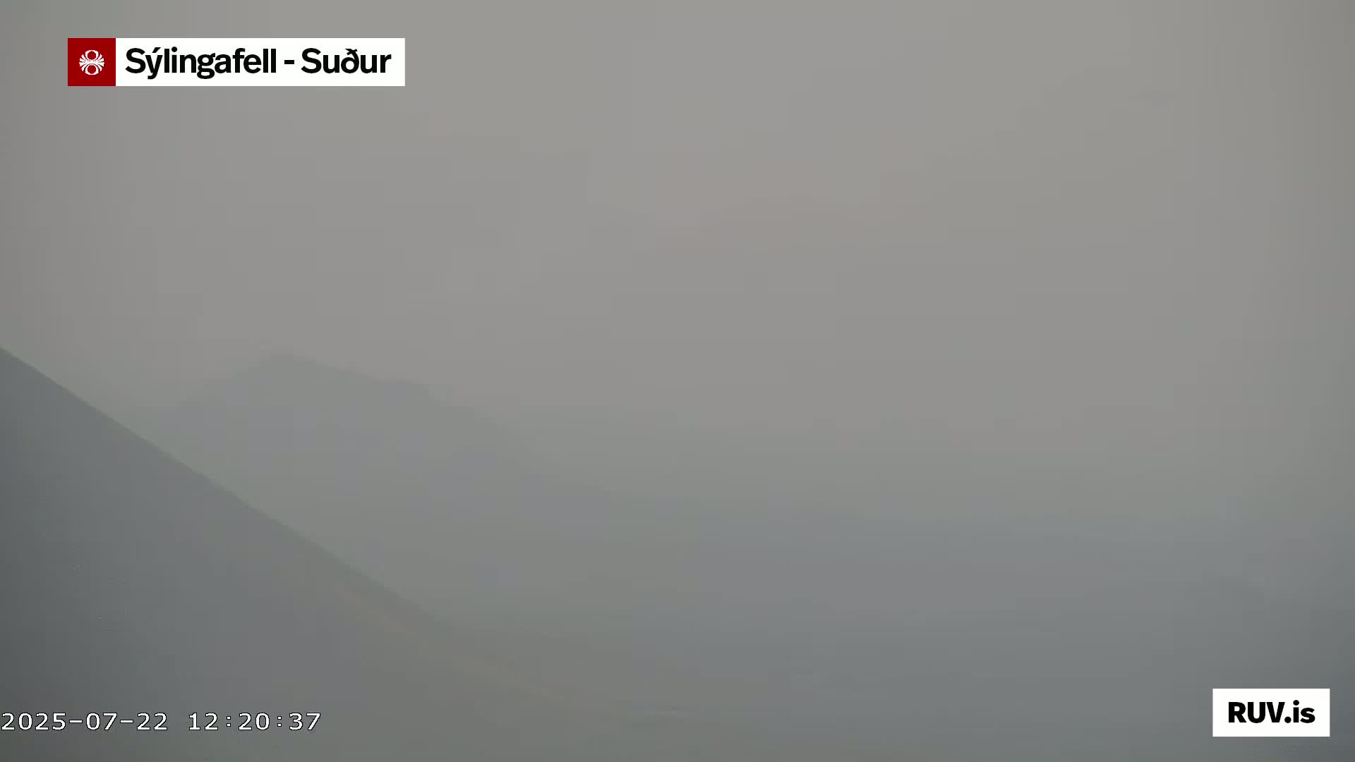 Sýlingarfell Tuya Volcano towards South & Grindavik City Silhouette PTZ Live Cam - Grindavik, Grindavikurbaer (Grindavíkurbær), Southern Peninsula (Suðurnes), Iceland