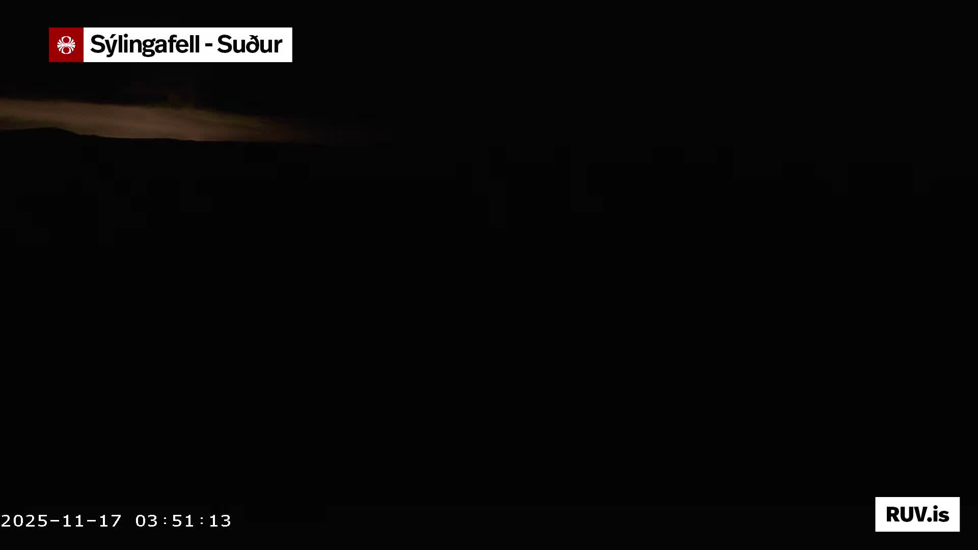 Sýlingarfell Tuya Volcano towards South & Grindavik City Silhouette PTZ Live Cam - Grindavik, Grindavikurbaer (Grindavíkurbær), Southern Peninsula (Suðurnes), Iceland