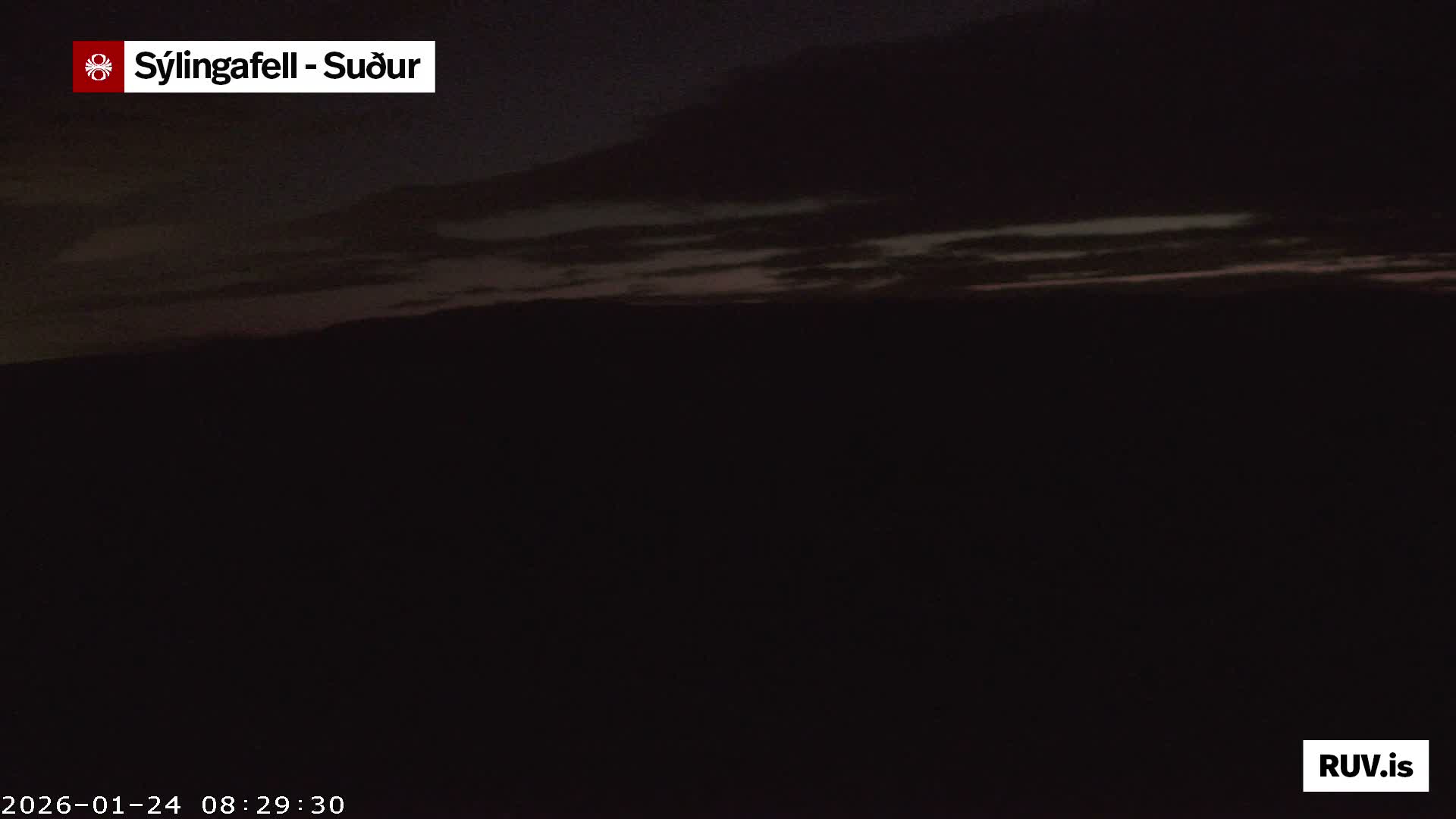 Sýlingarfell Tuya Volcano towards South & Grindavik City Silhouette PTZ Live Cam - Grindavik, Grindavikurbaer (Grindavíkurbær), Southern Peninsula (Suðurnes), Iceland