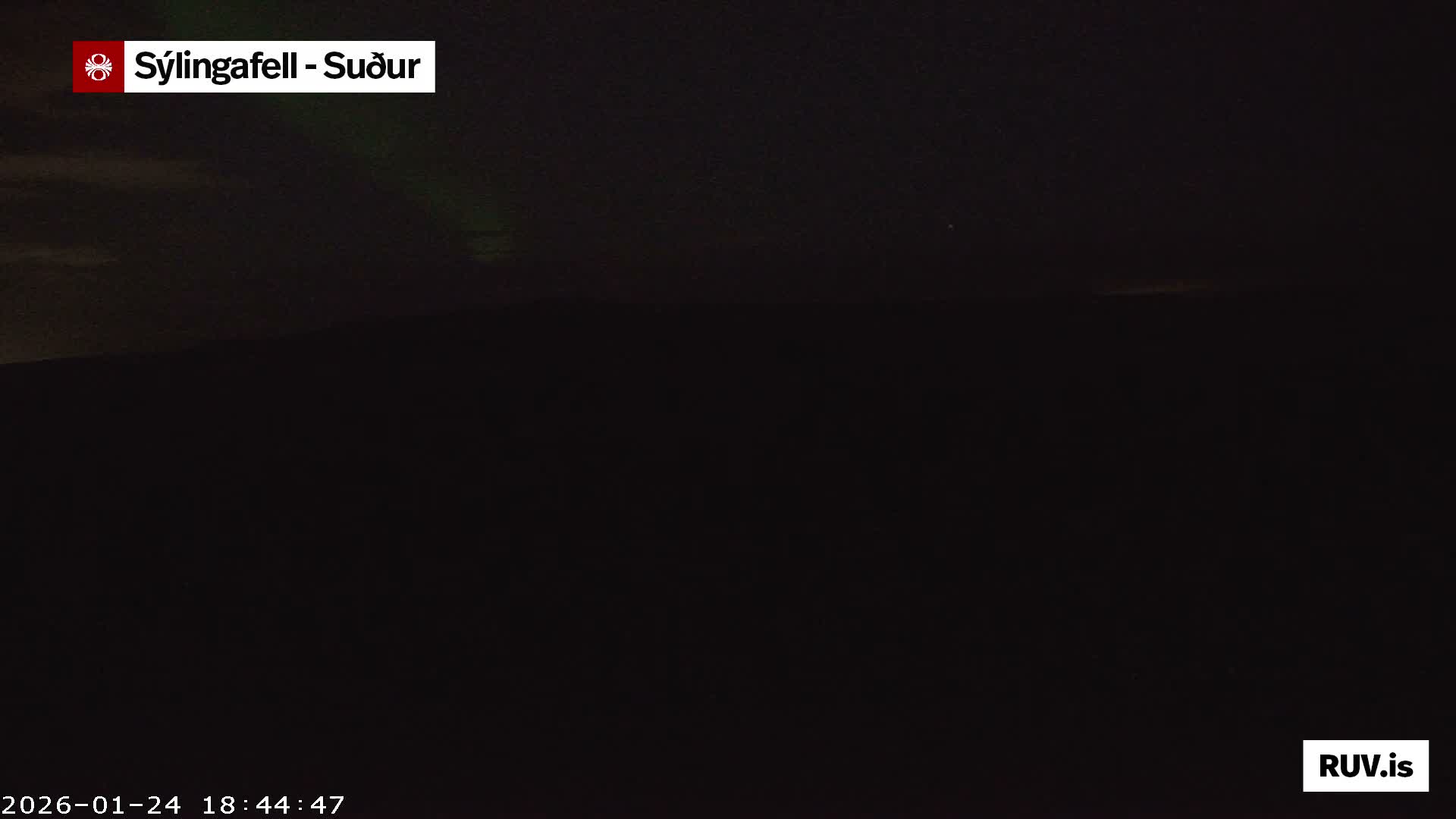 Sýlingarfell Tuya Volcano towards South & Grindavik City Silhouette PTZ Live Cam - Grindavik, Grindavikurbaer (Grindavíkurbær), Southern Peninsula (Suðurnes), Iceland