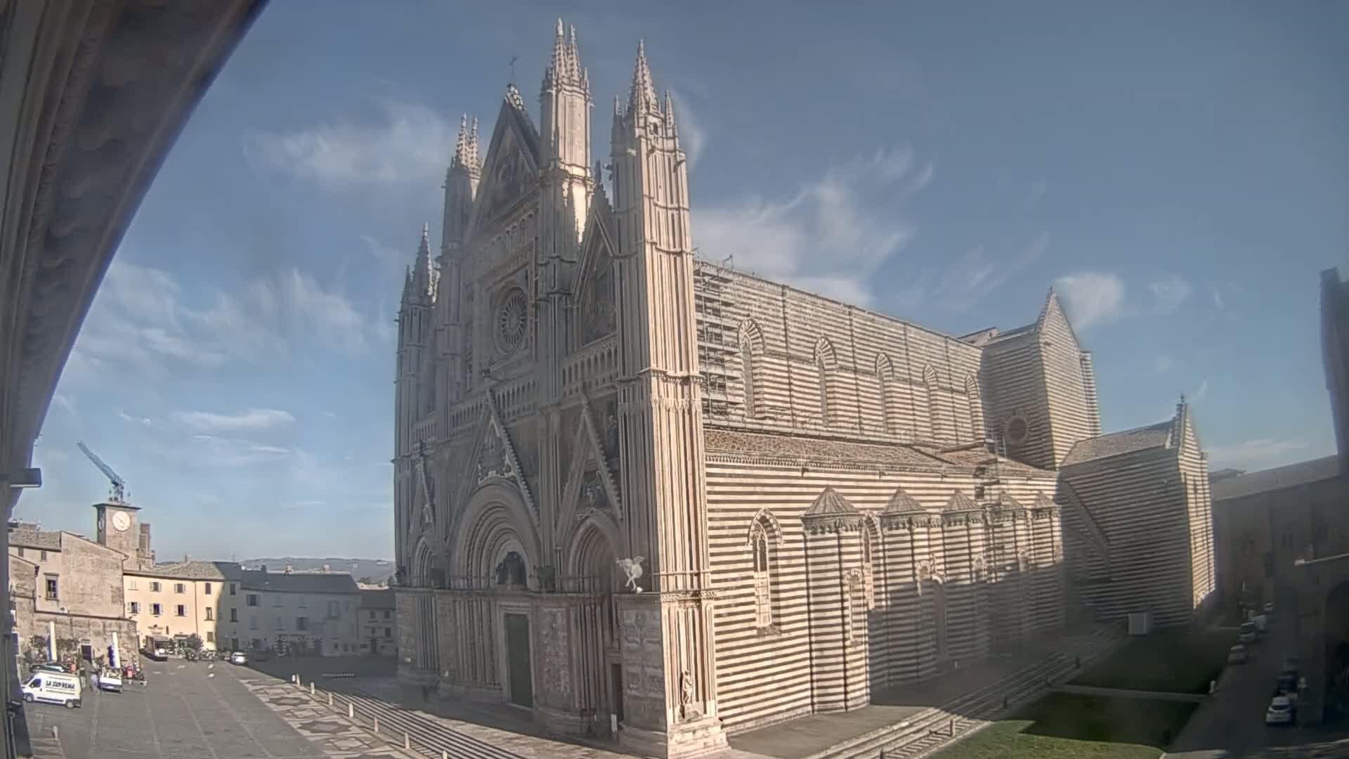 Orvieto Cathedral  Piazza Duomo Square Live Cam - Terni, Umbria, Italy