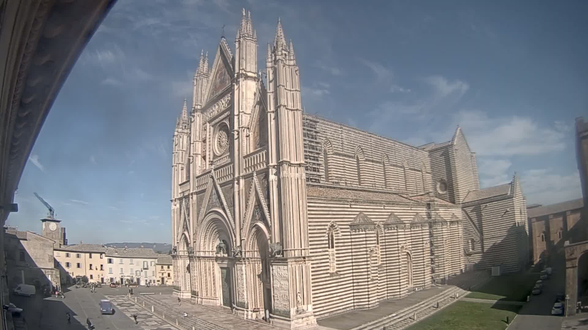 Orvieto Cathedral  Piazza Duomo Square Live Cam - Terni, Umbria, Italy