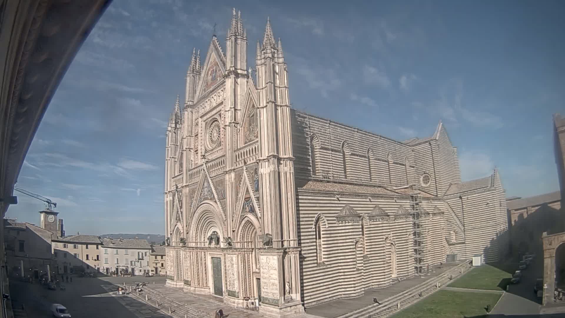 Orvieto Cathedral  Piazza Duomo Square Live Cam - Terni, Umbria, Italy
