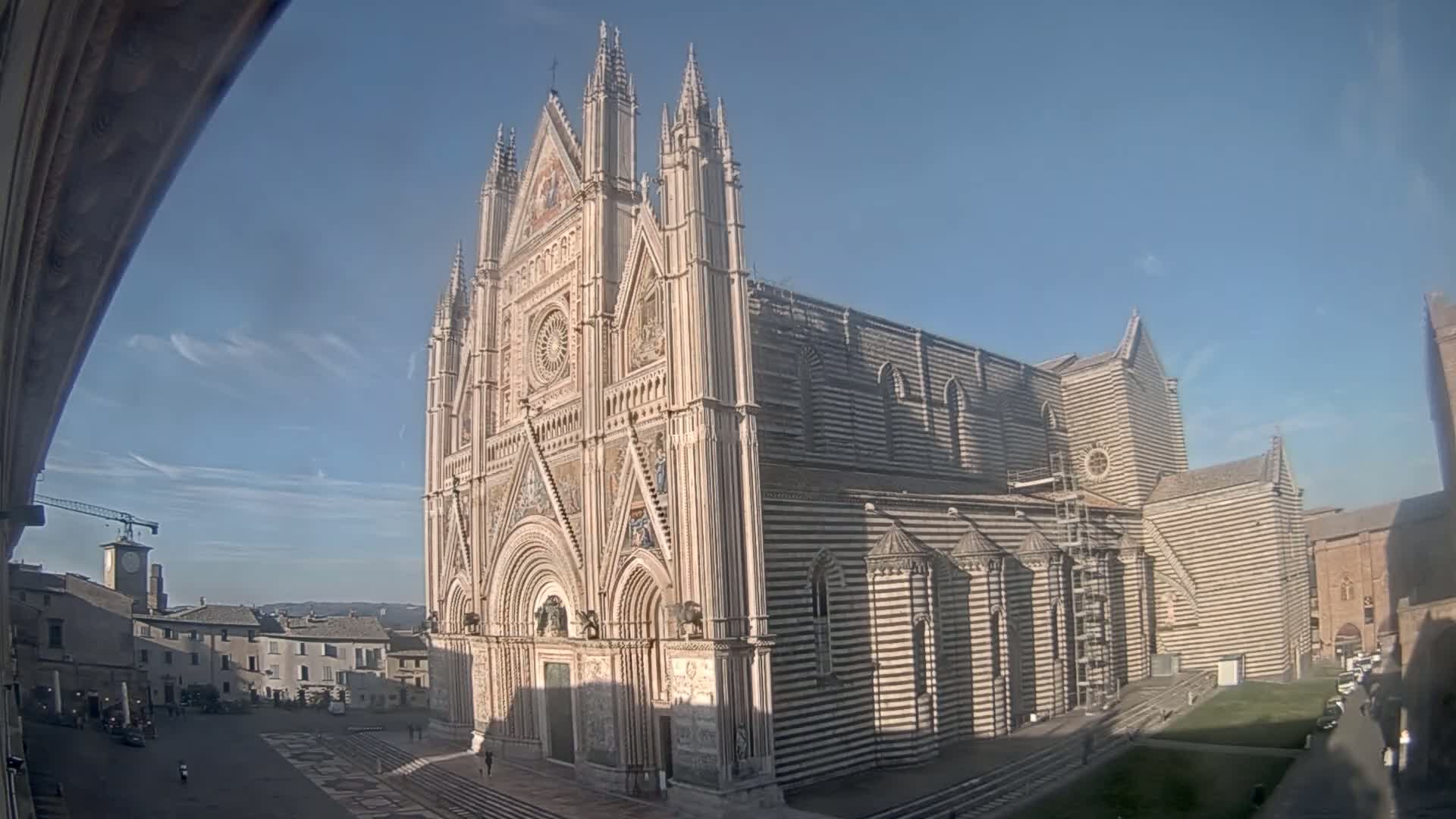 Orvieto Cathedral  Piazza Duomo Square Live Cam - Terni, Umbria, Italy