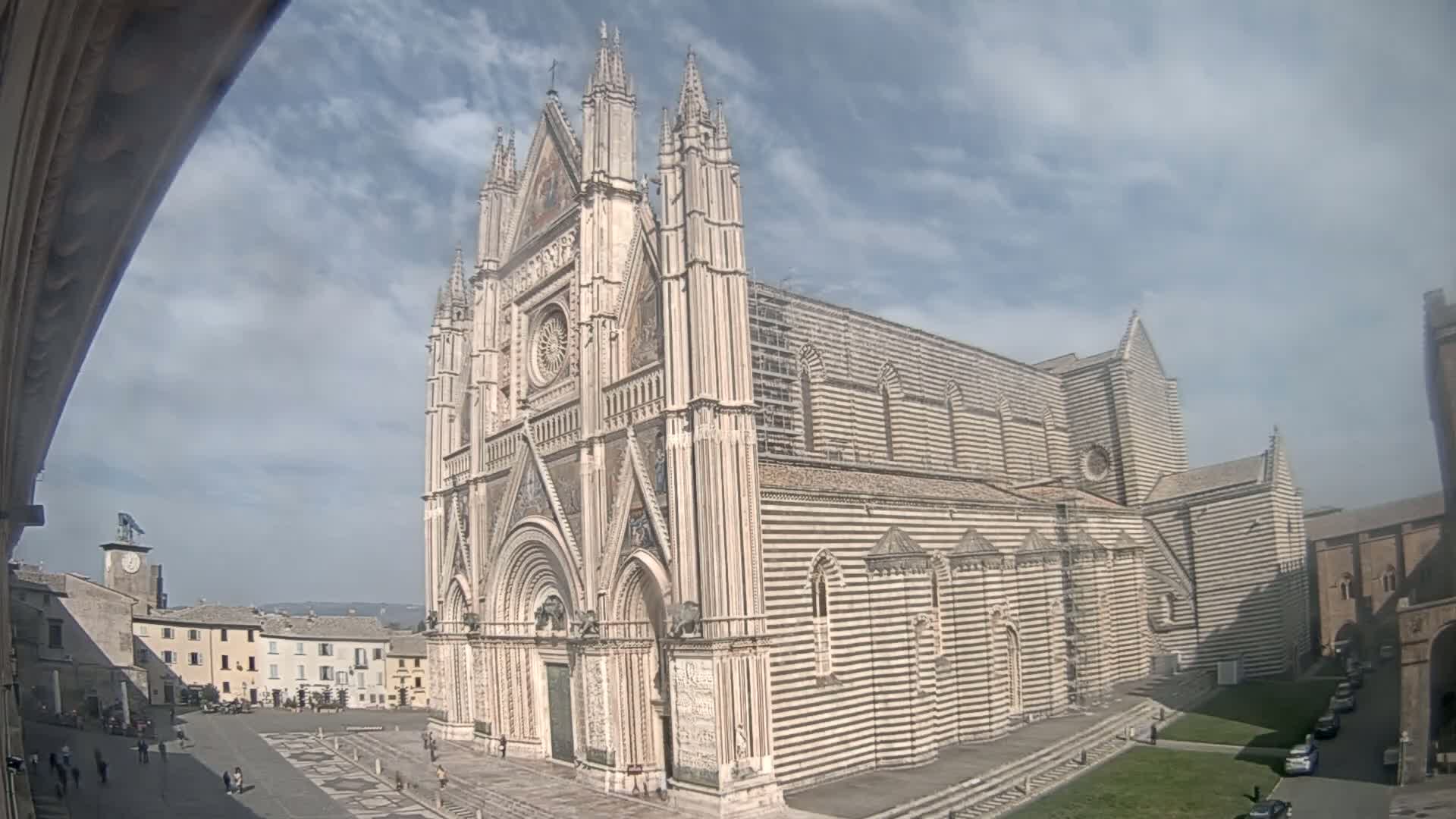 Orvieto Cathedral  Piazza Duomo Square Live Cam - Terni, Umbria, Italy
