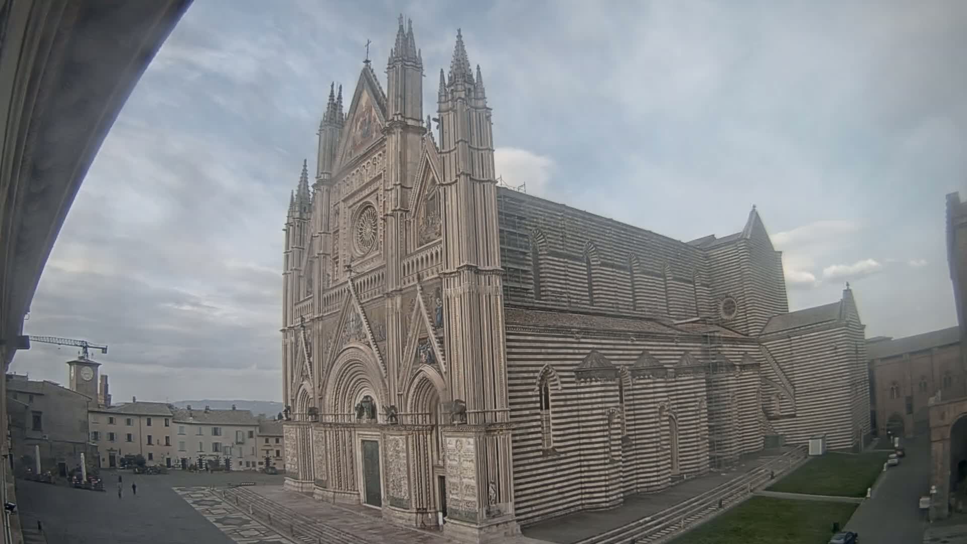 Orvieto Cathedral  Piazza Duomo Square Live Cam - Terni, Umbria, Italy