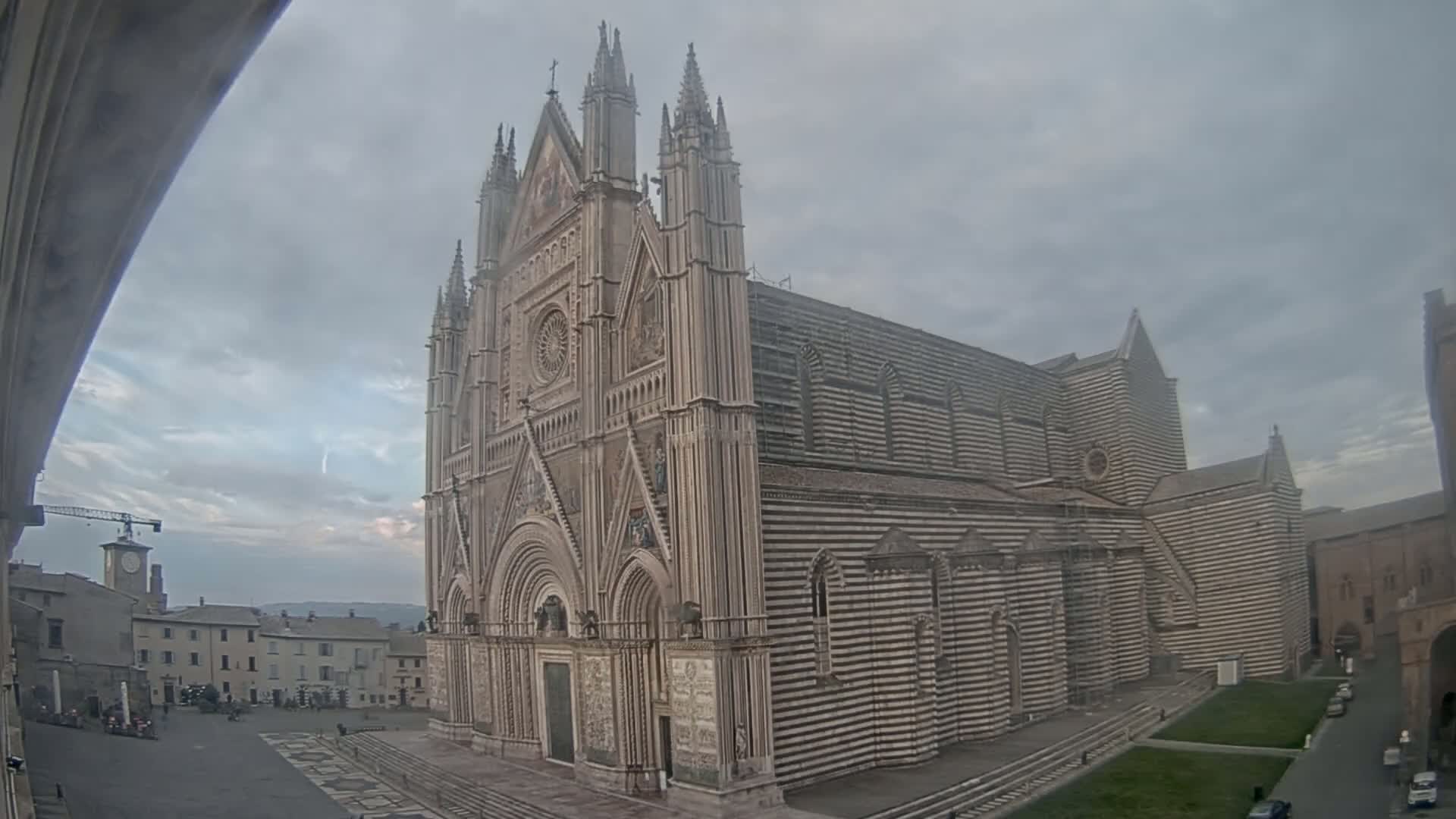 Orvieto Cathedral  Piazza Duomo Square Live Cam - Terni, Umbria, Italy