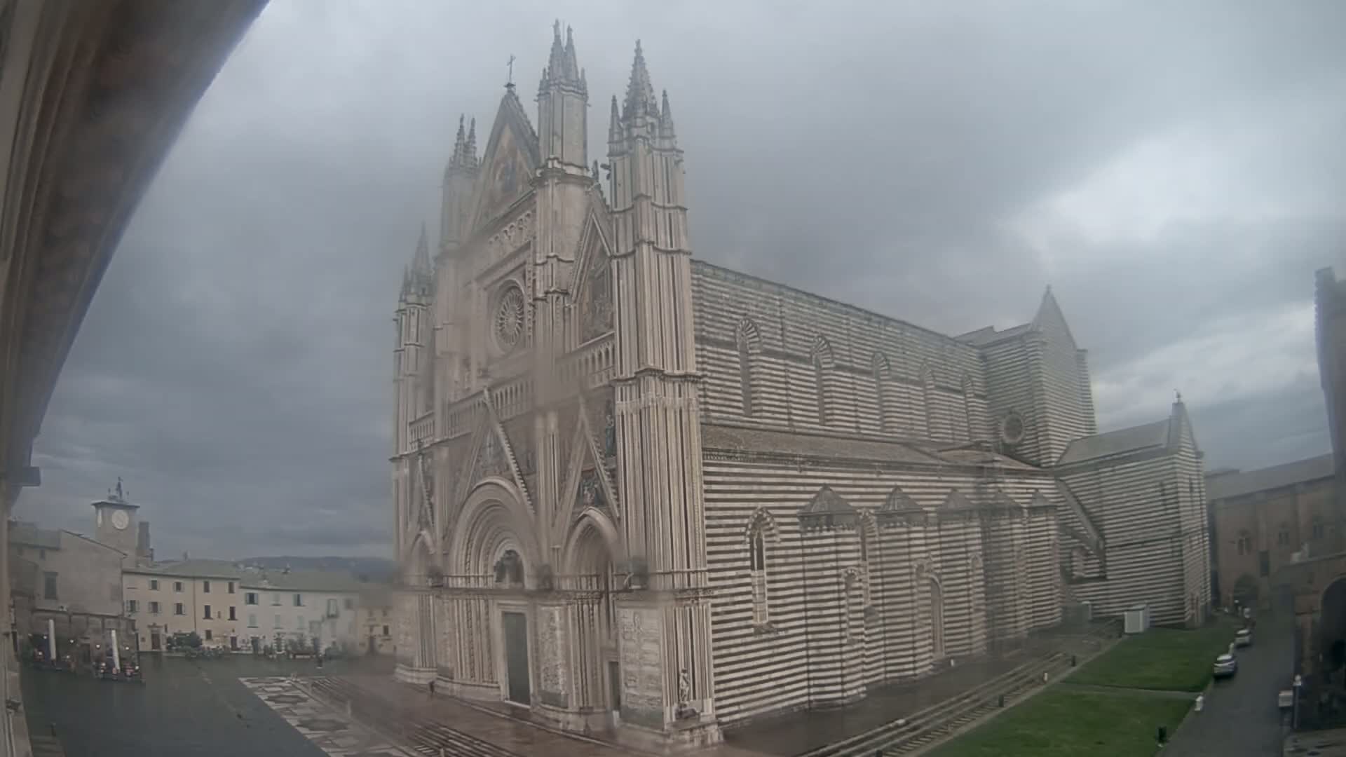 Orvieto Cathedral  Piazza Duomo Square Live Cam - Terni, Umbria, Italy
