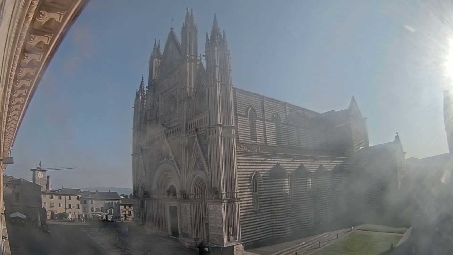Orvieto Cathedral  Piazza Duomo Square Live Cam - Terni, Umbria, Italy