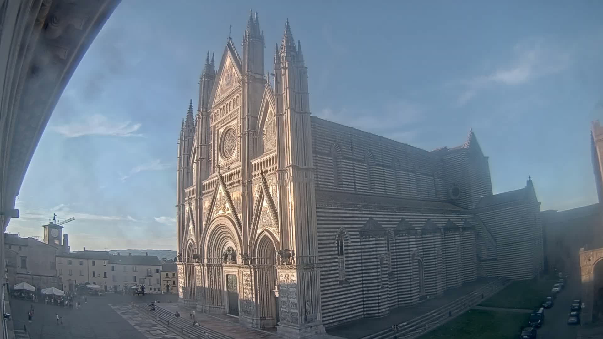 Orvieto Cathedral  Piazza Duomo Square Live Cam - Terni, Umbria, Italy