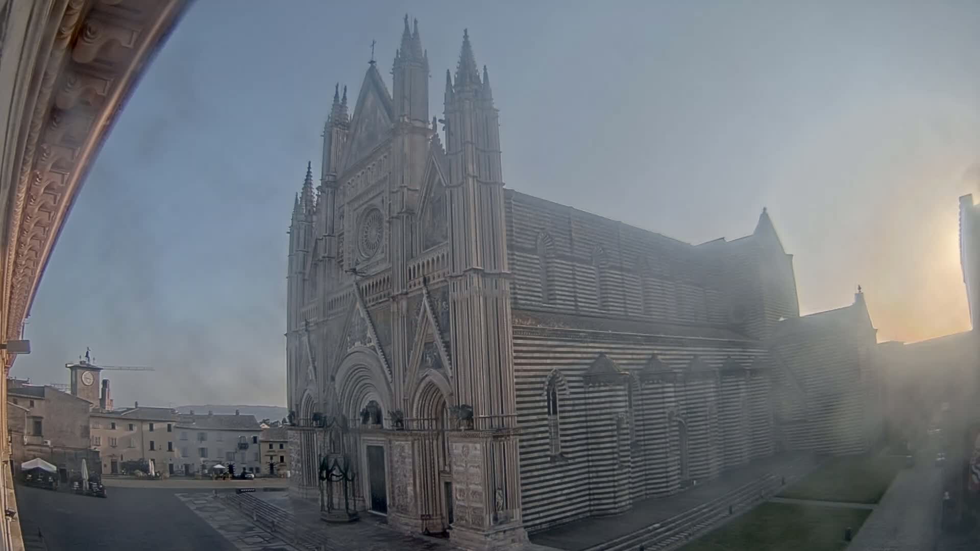 Orvieto Cathedral  Piazza Duomo Square Live Cam - Terni, Umbria, Italy