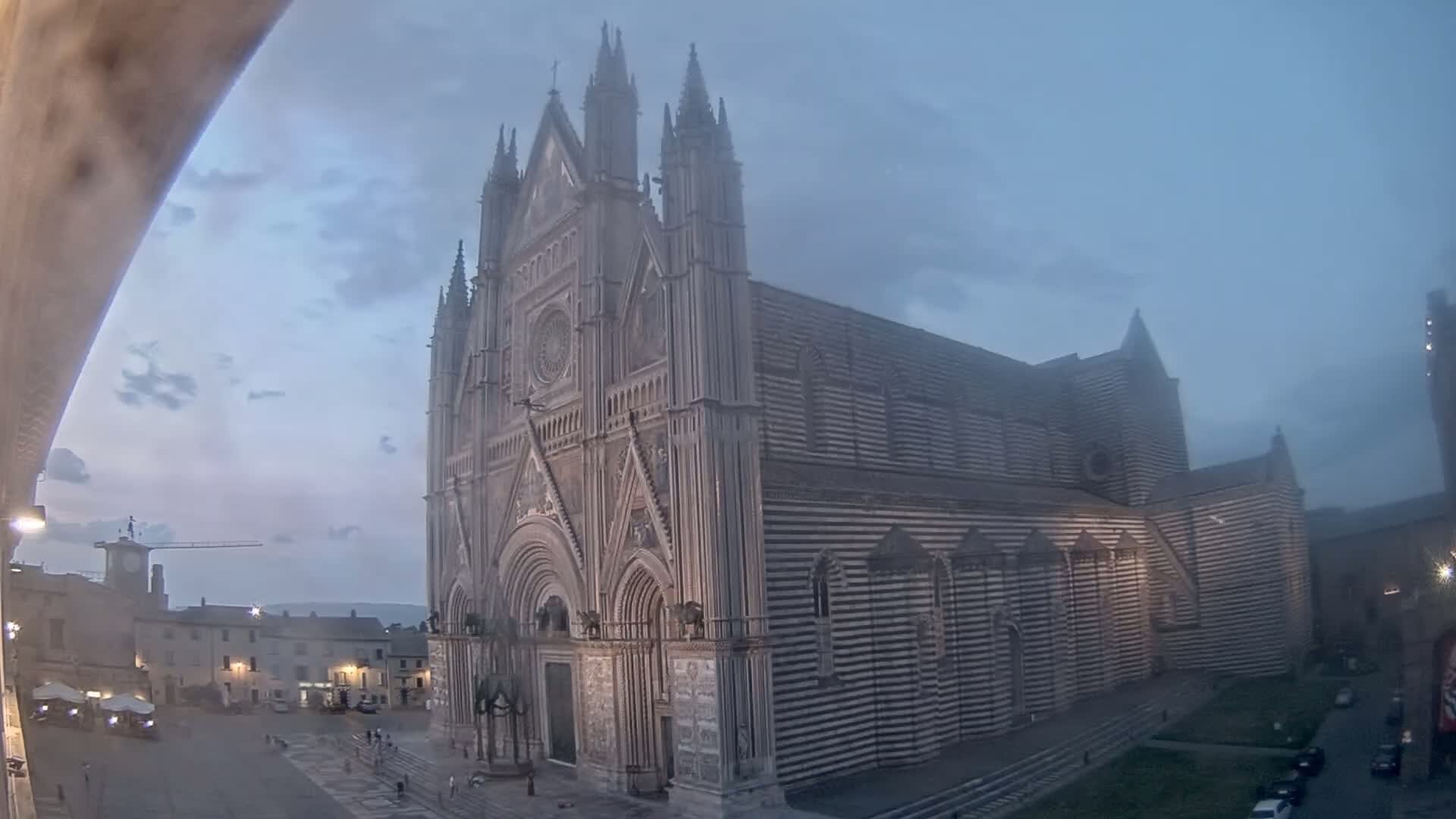 Orvieto Cathedral  Piazza Duomo Square Live Cam - Terni, Umbria, Italy