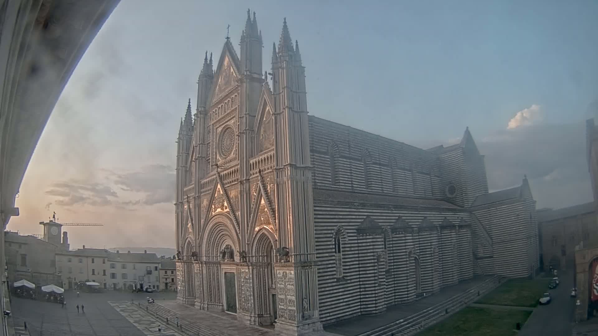 Orvieto Cathedral  Piazza Duomo Square Live Cam - Terni, Umbria, Italy
