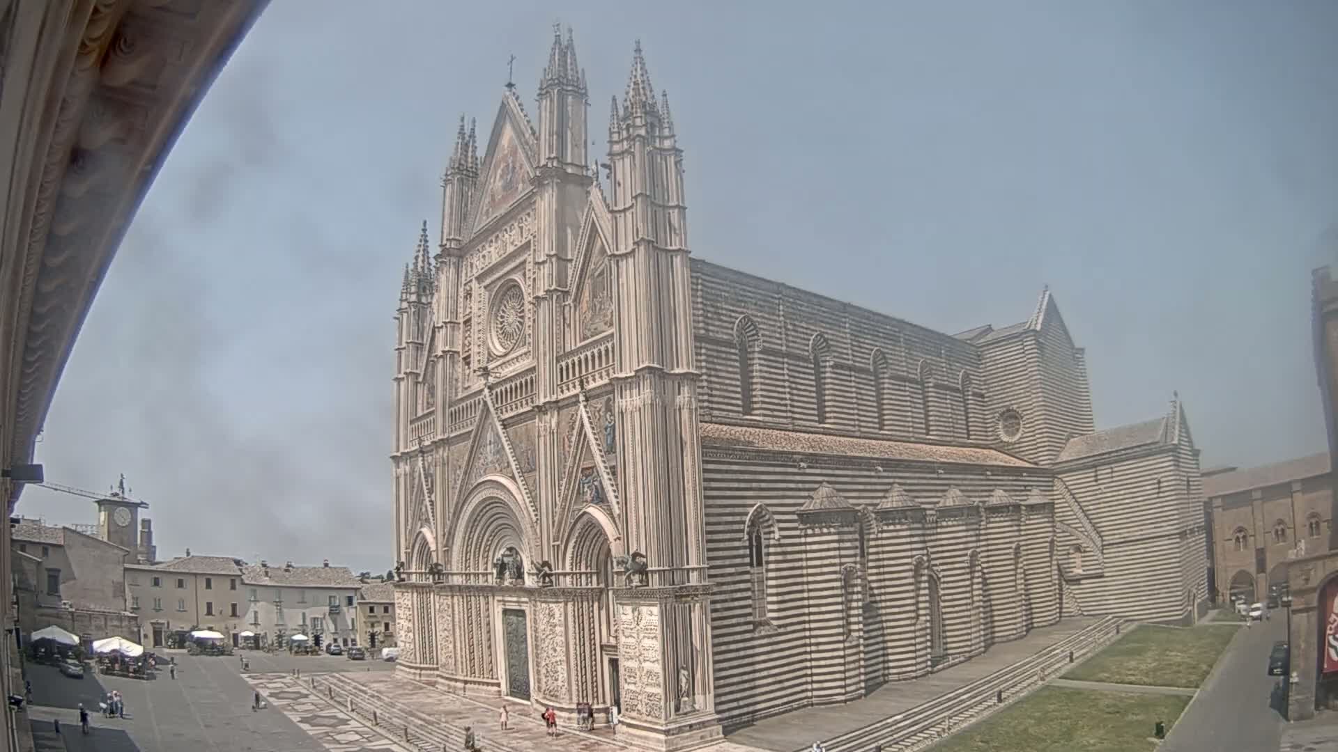 Orvieto Cathedral  Piazza Duomo Square Live Cam - Terni, Umbria, Italy