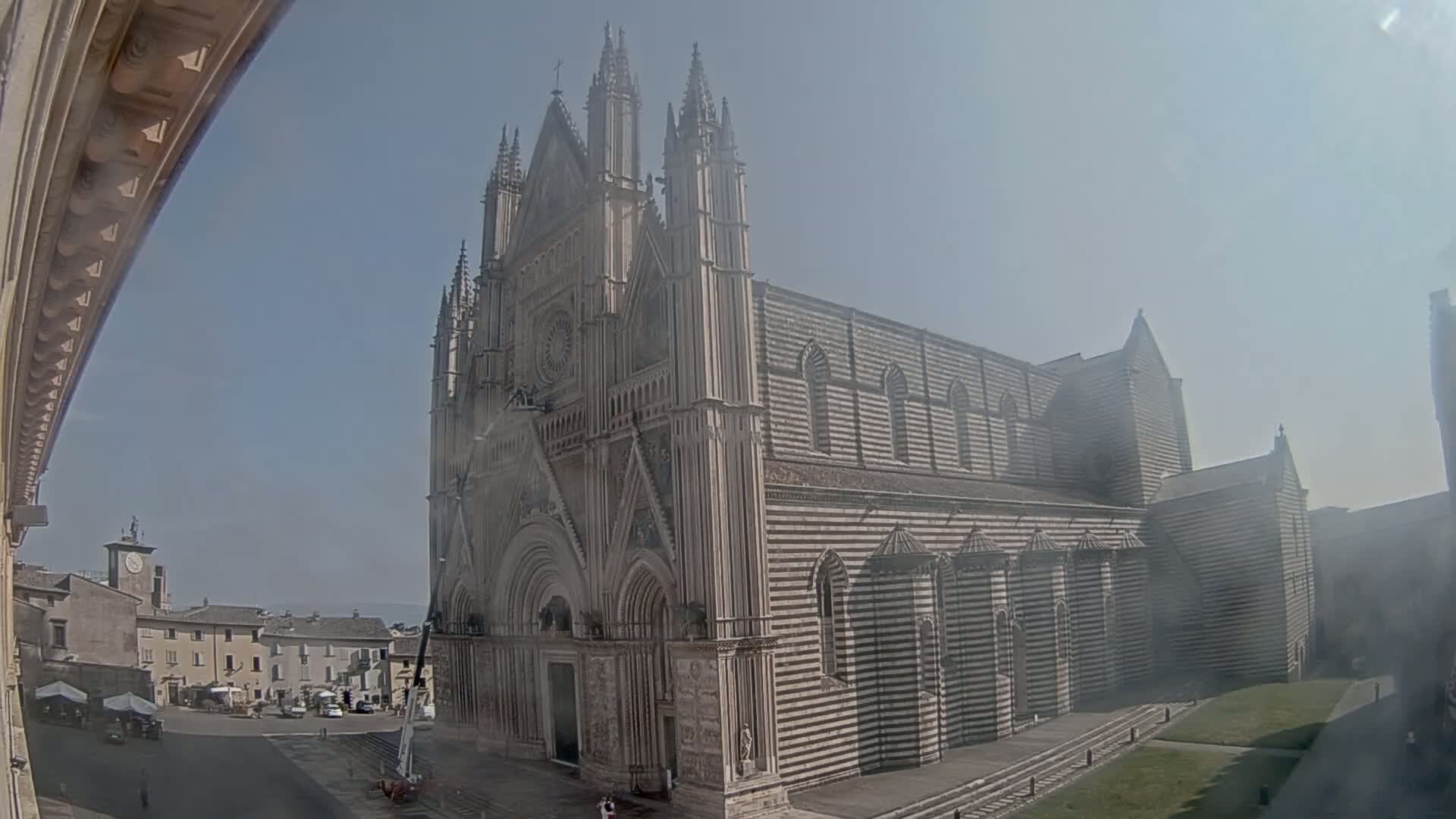 Orvieto Cathedral  Piazza Duomo Square Live Cam - Terni, Umbria, Italy