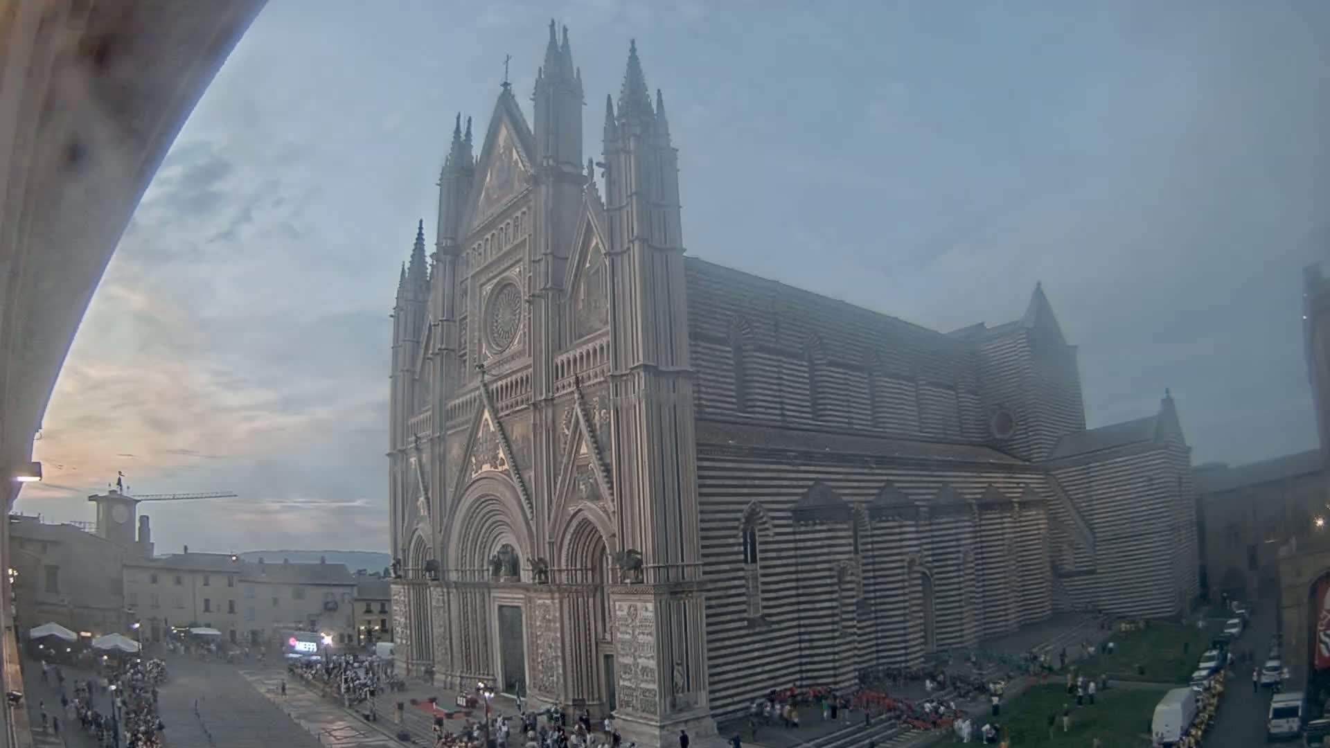 Orvieto Cathedral  Piazza Duomo Square Live Cam - Terni, Umbria, Italy