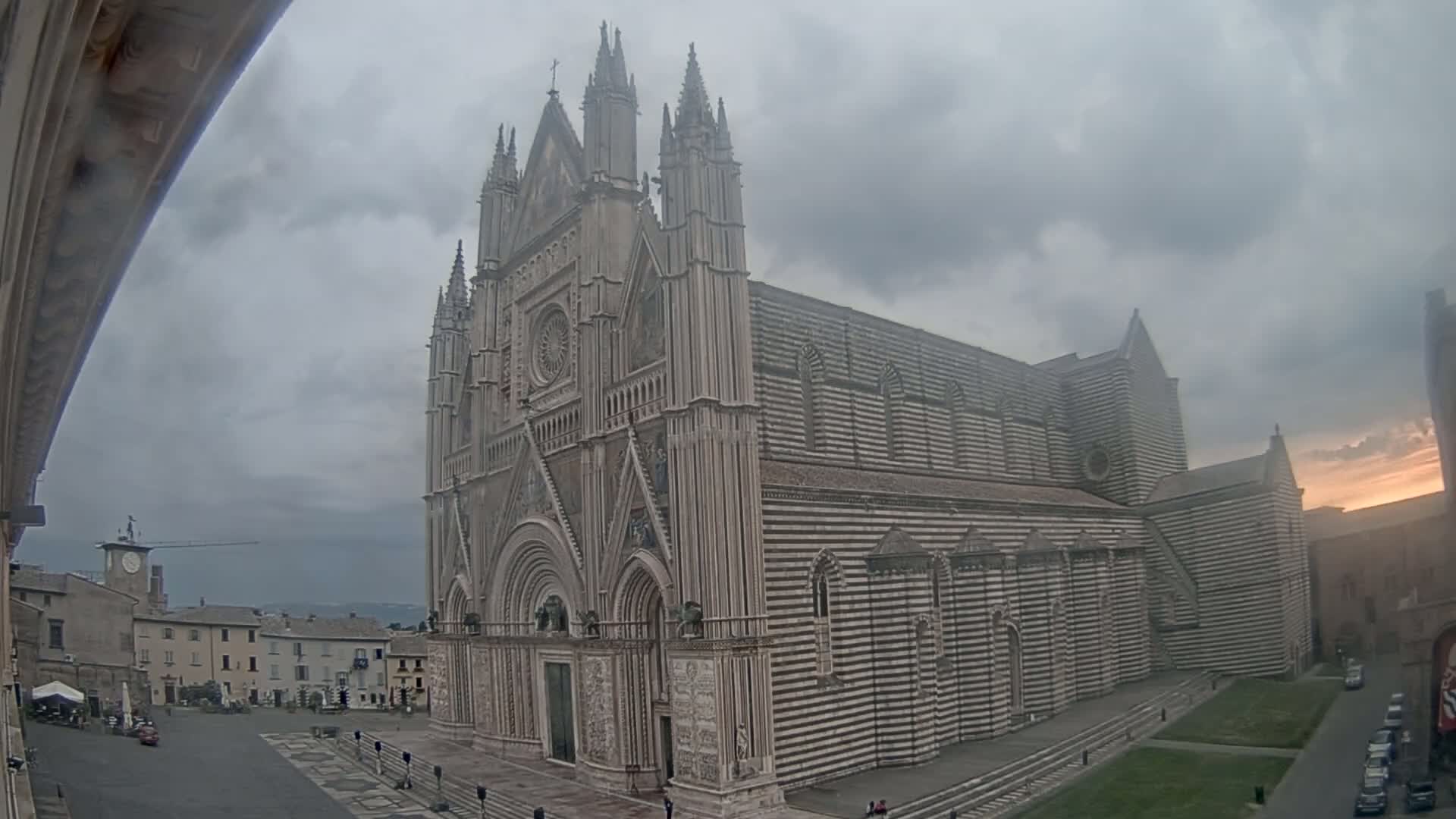 Orvieto Cathedral  Piazza Duomo Square Live Cam - Terni, Umbria, Italy