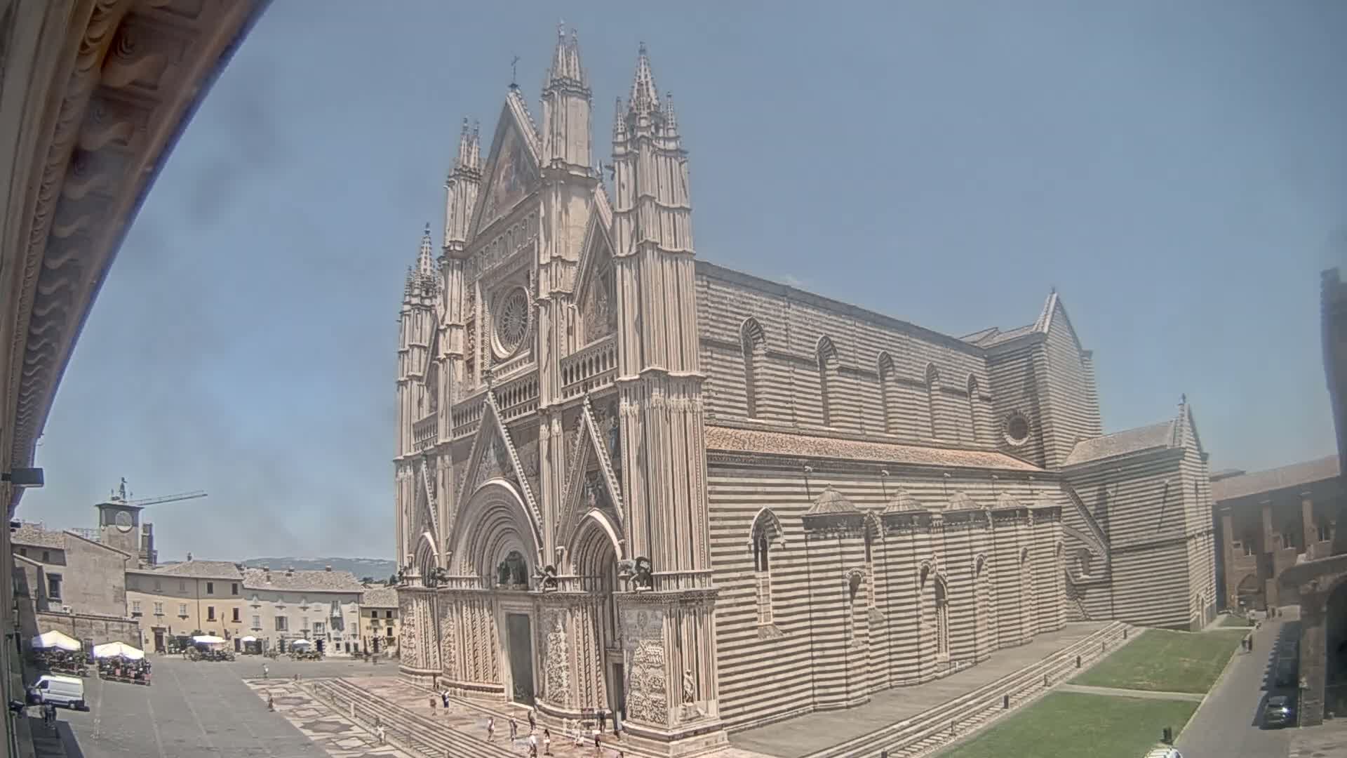 Orvieto Cathedral  Piazza Duomo Square Live Cam - Terni, Umbria, Italy