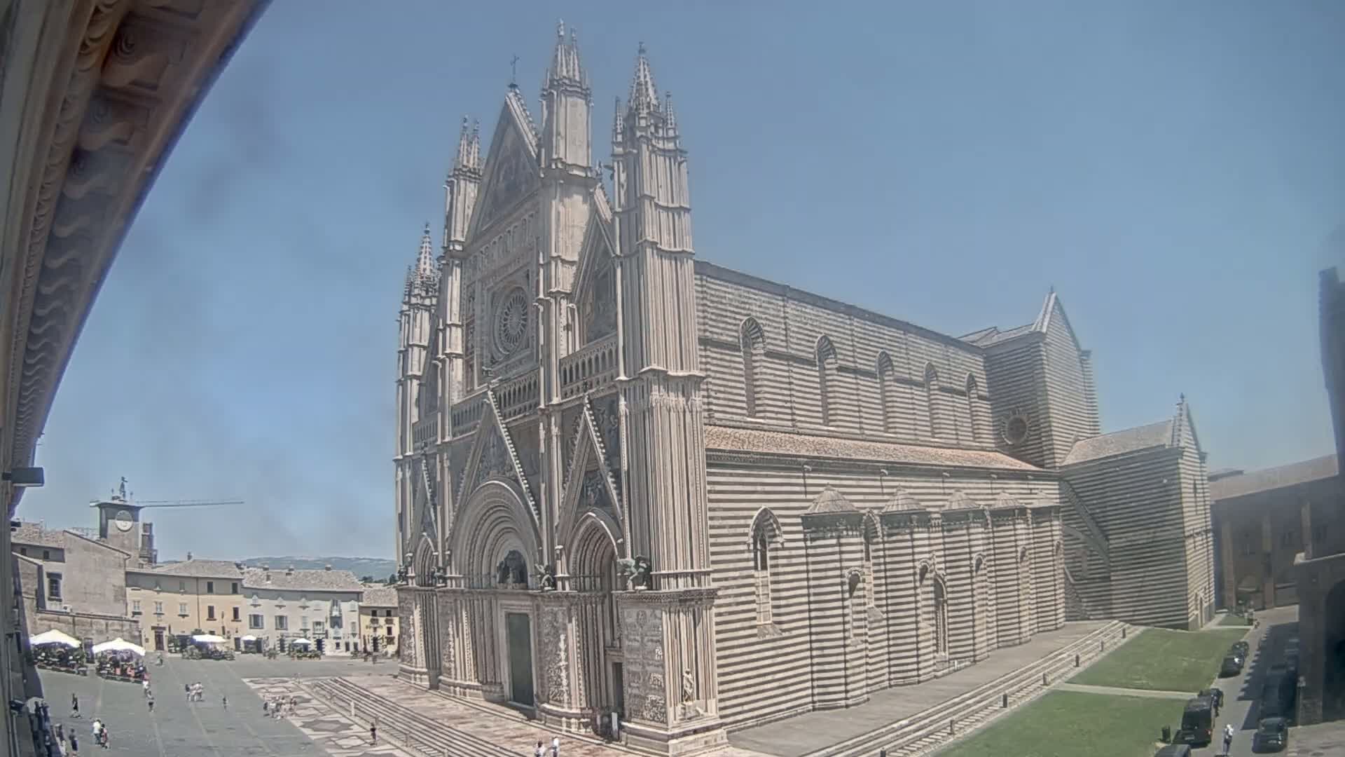Orvieto Cathedral  Piazza Duomo Square Live Cam - Terni, Umbria, Italy