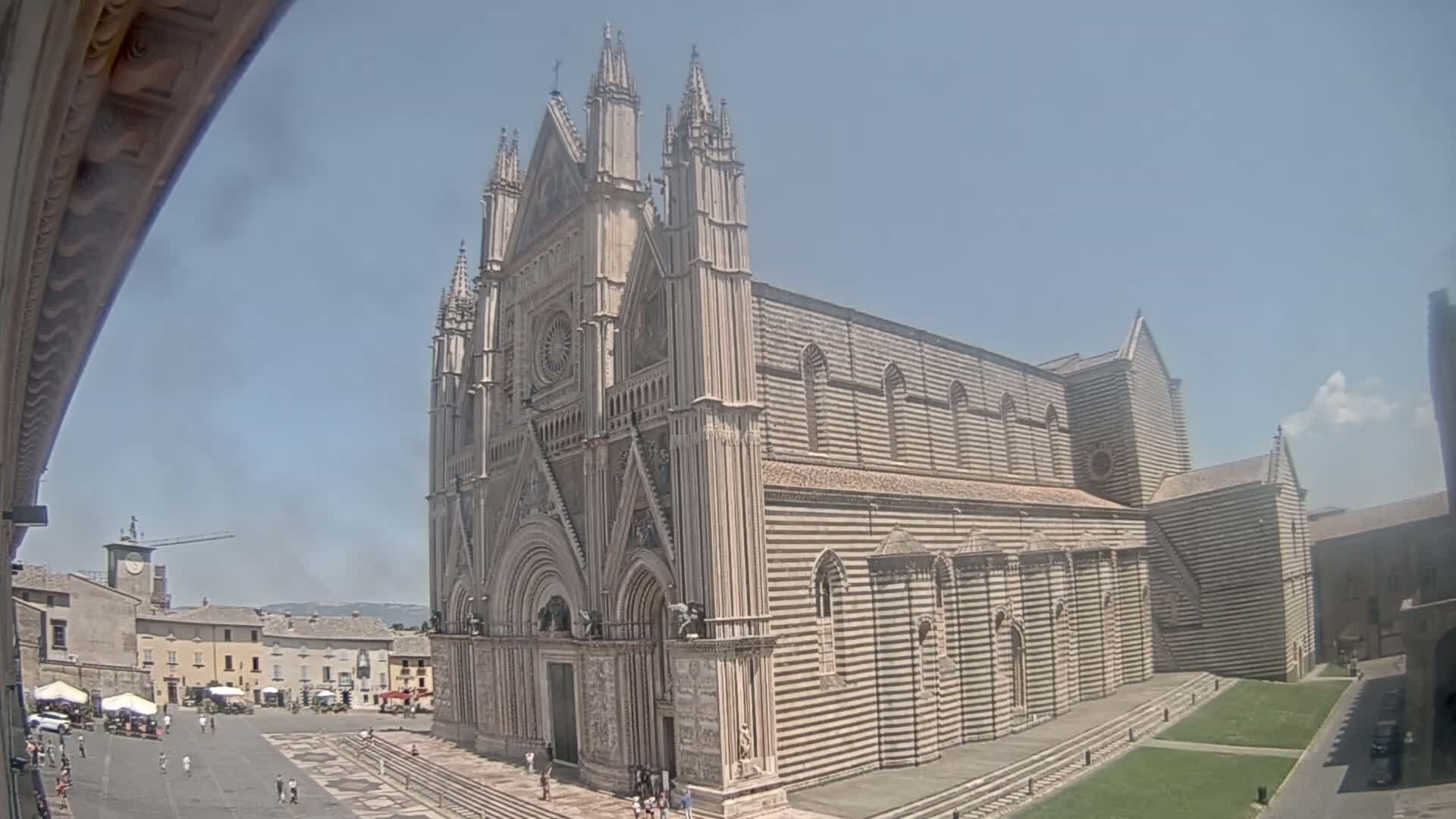 Orvieto Cathedral  Piazza Duomo Square Live Cam - Terni, Umbria, Italy