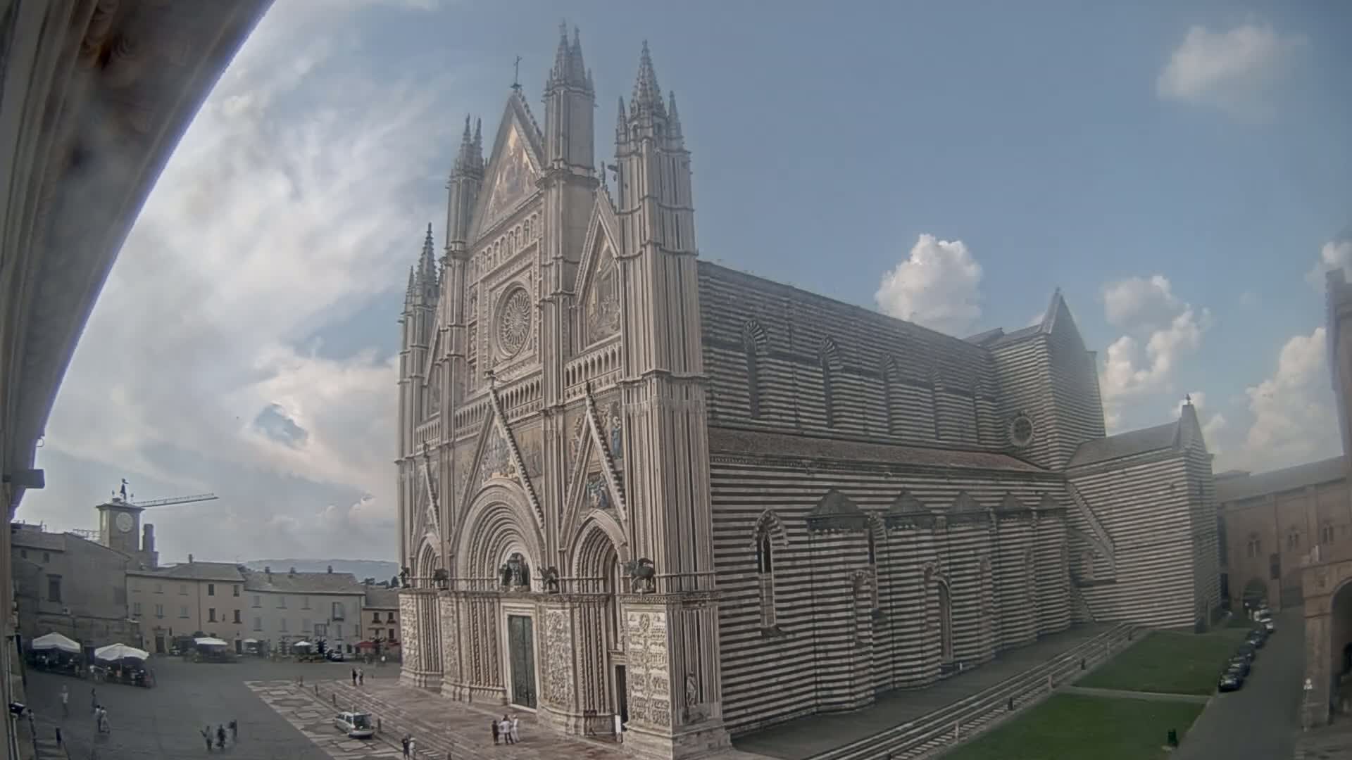 Orvieto Cathedral  Piazza Duomo Square Live Cam - Terni, Umbria, Italy
